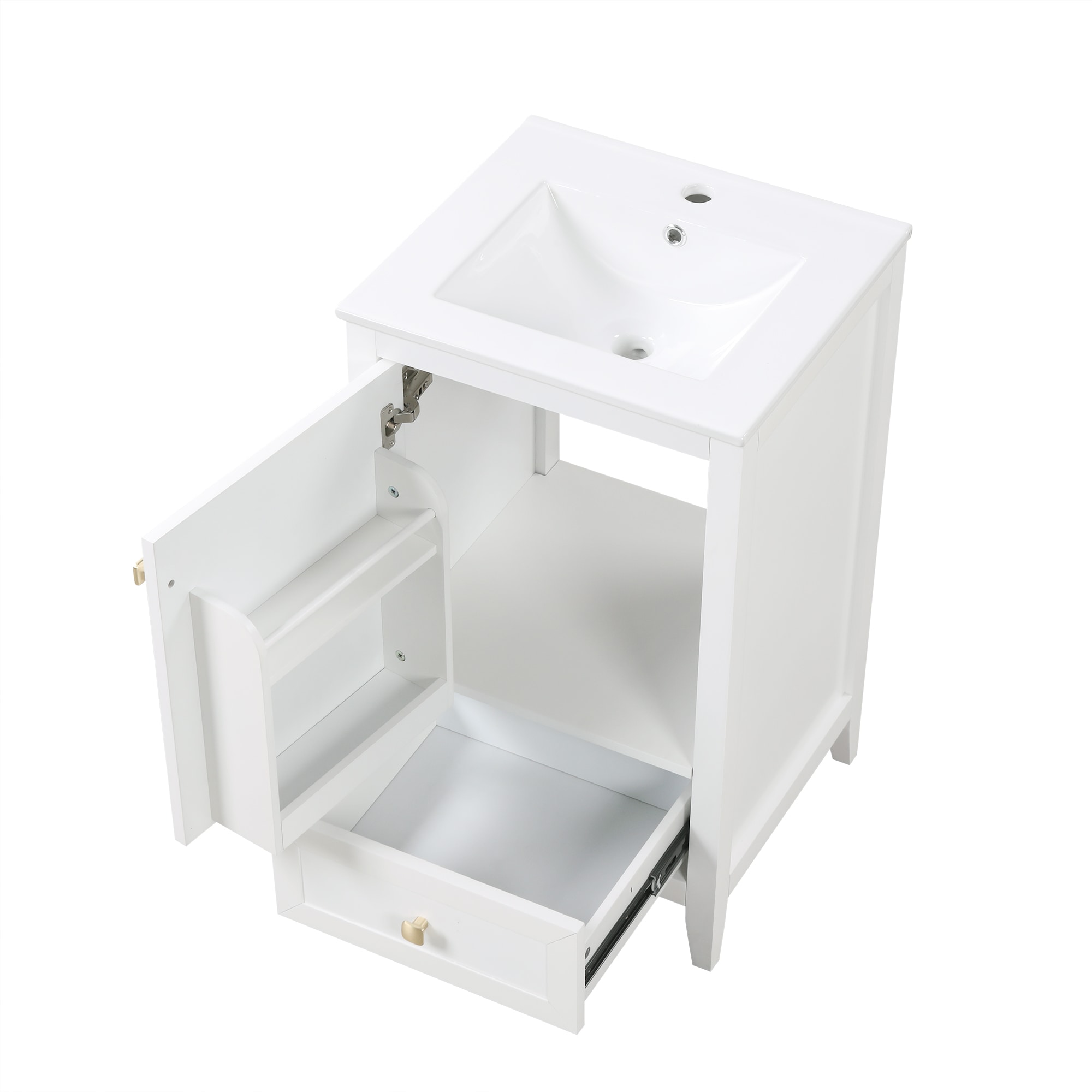 Hrinhom BA31-WHITE Bath-Vanity-Combo - View #4