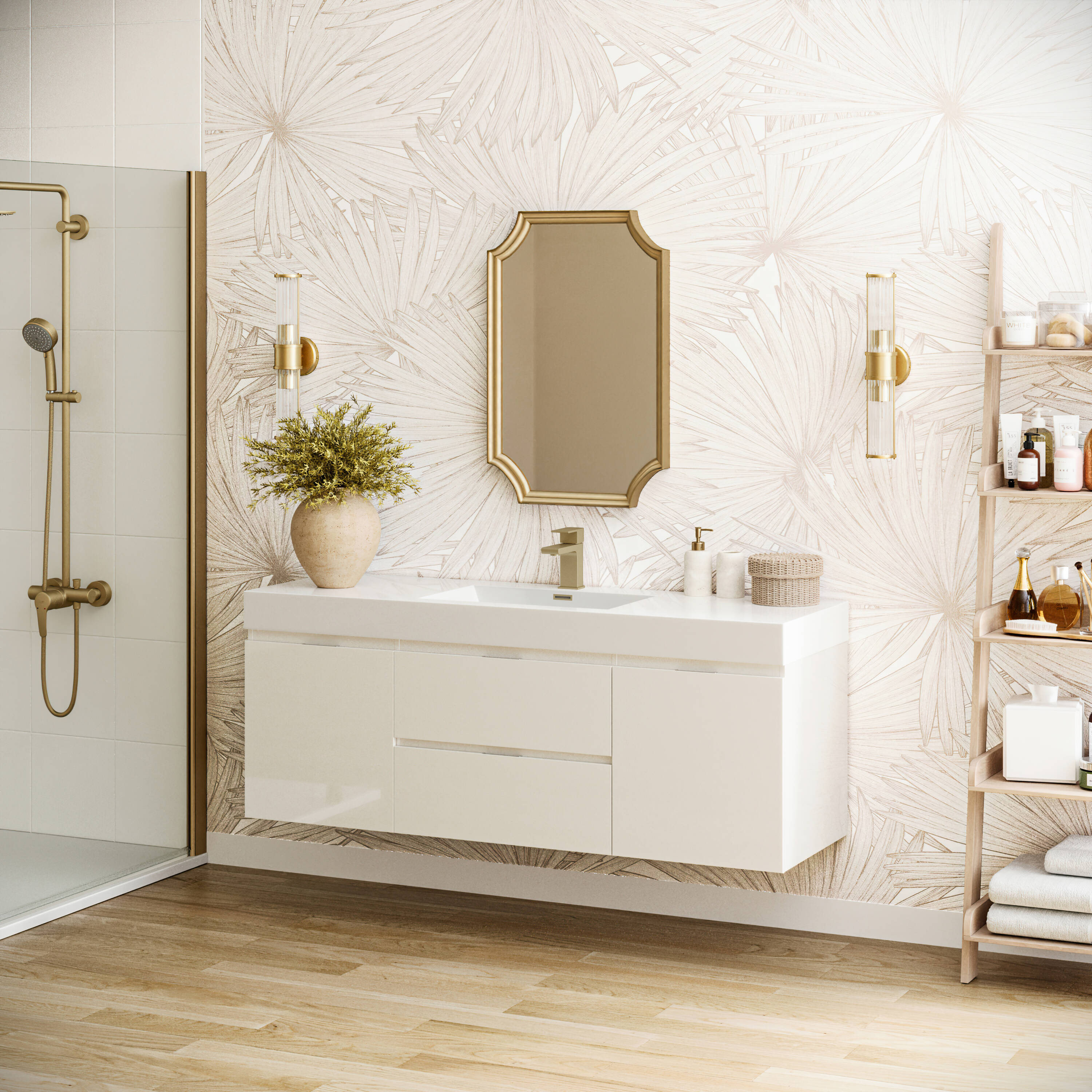 Fresca FCB8360WH-I Bath-Vanity-Combo - View #5