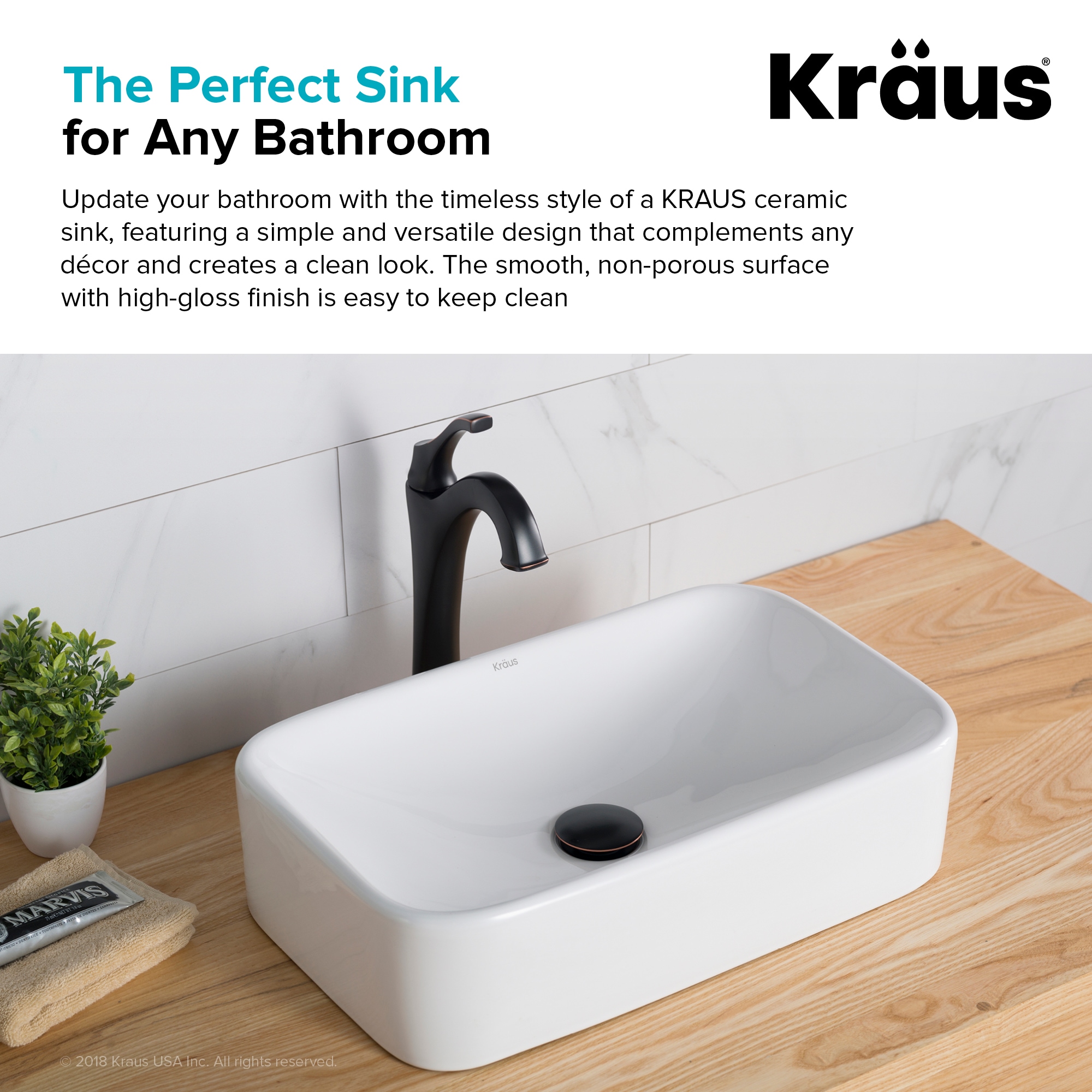 Kraus KCV-122 Bath-Sink - View #7
