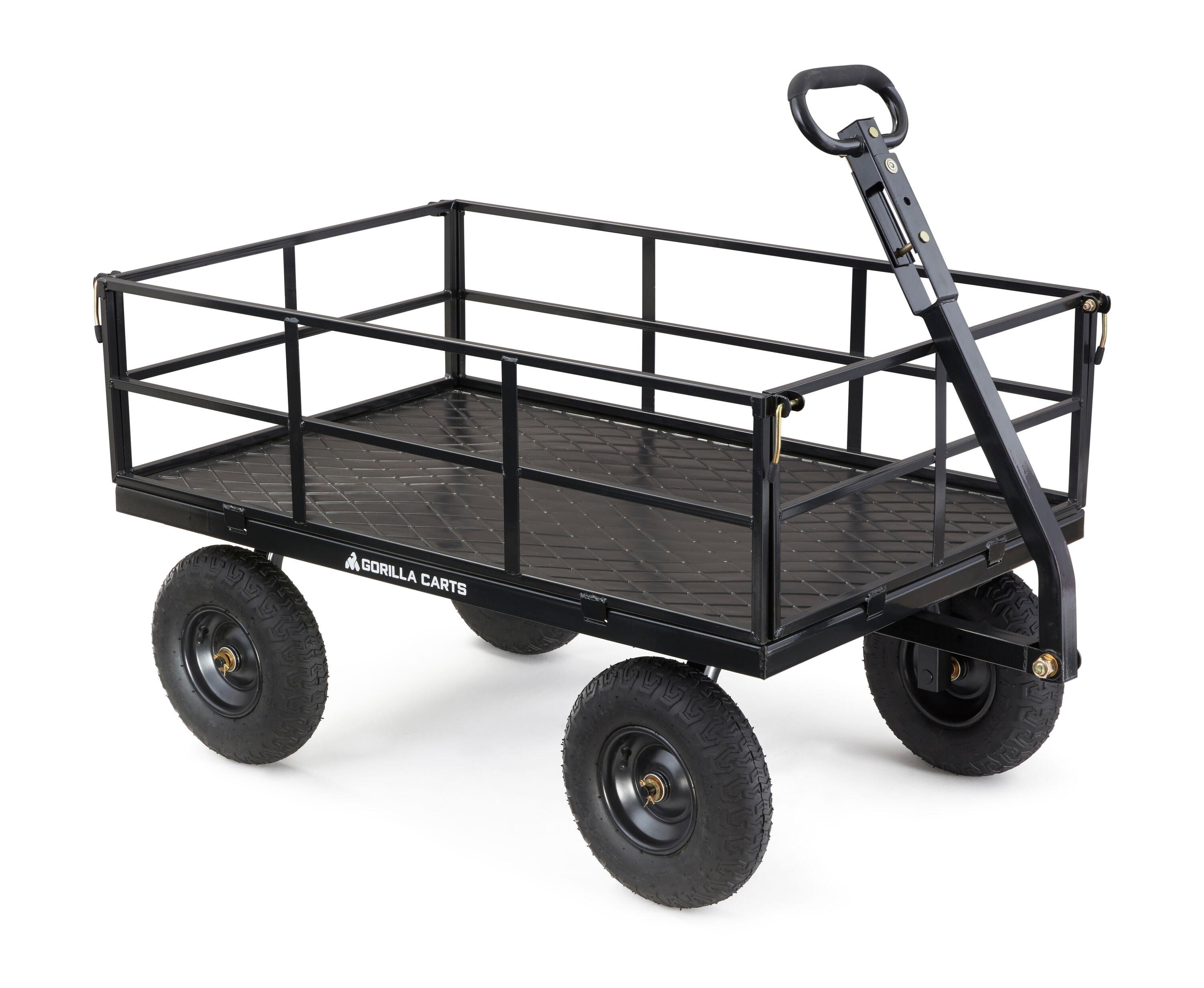 Gorilla Carts 9-cu ft Steel Yard Cart GOR-1200COM at Lowes.com