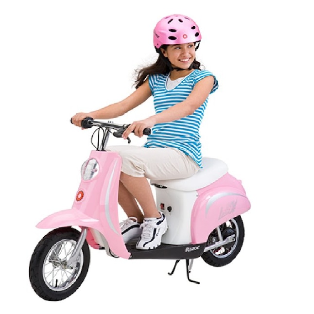 brysomme spor modbydeligt Razor Pocket Mod Bella 24V Electric Girl Scooter and Pink Youth Safety  Helmet in the Scooters department at Lowes.com
