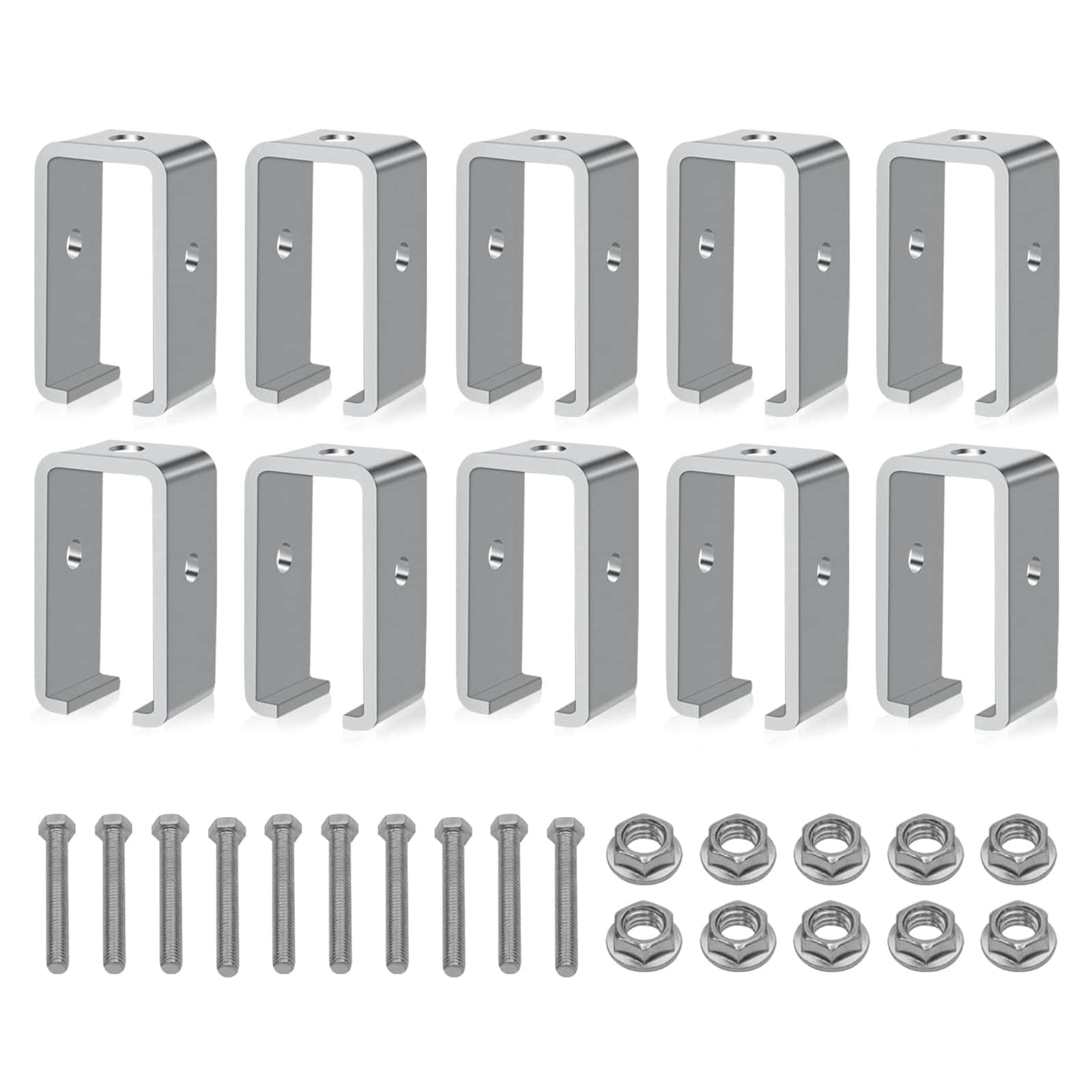 Etokfoks 10 Pack Strut Channel Trolley Track Hanger Bracket for UNISTRUT P1834 EG 1 5 8 Intermediate Support Hange Bracket for All 1 5 8 Channel Trolley Track #EFT1029A04