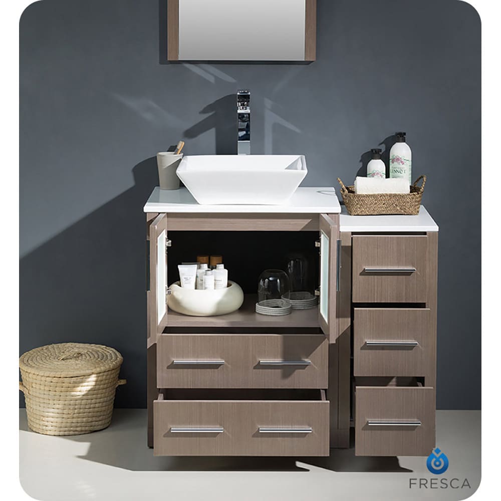 Fresca FCB62-2412GO-CWH-V Bath-Vanity-Combo - View #5