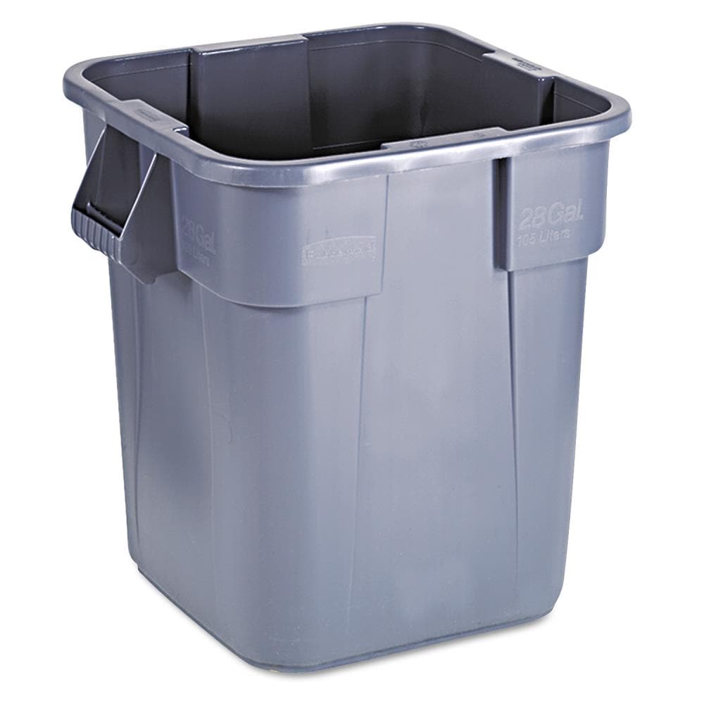 PRO&Family 88 Qt. / 22 Gallon / 83 Liters Gray Round Tall Trash Can. Trash  Bin Kitchen Trash Can Recycling Bins Plastic Bin Garbage Can.