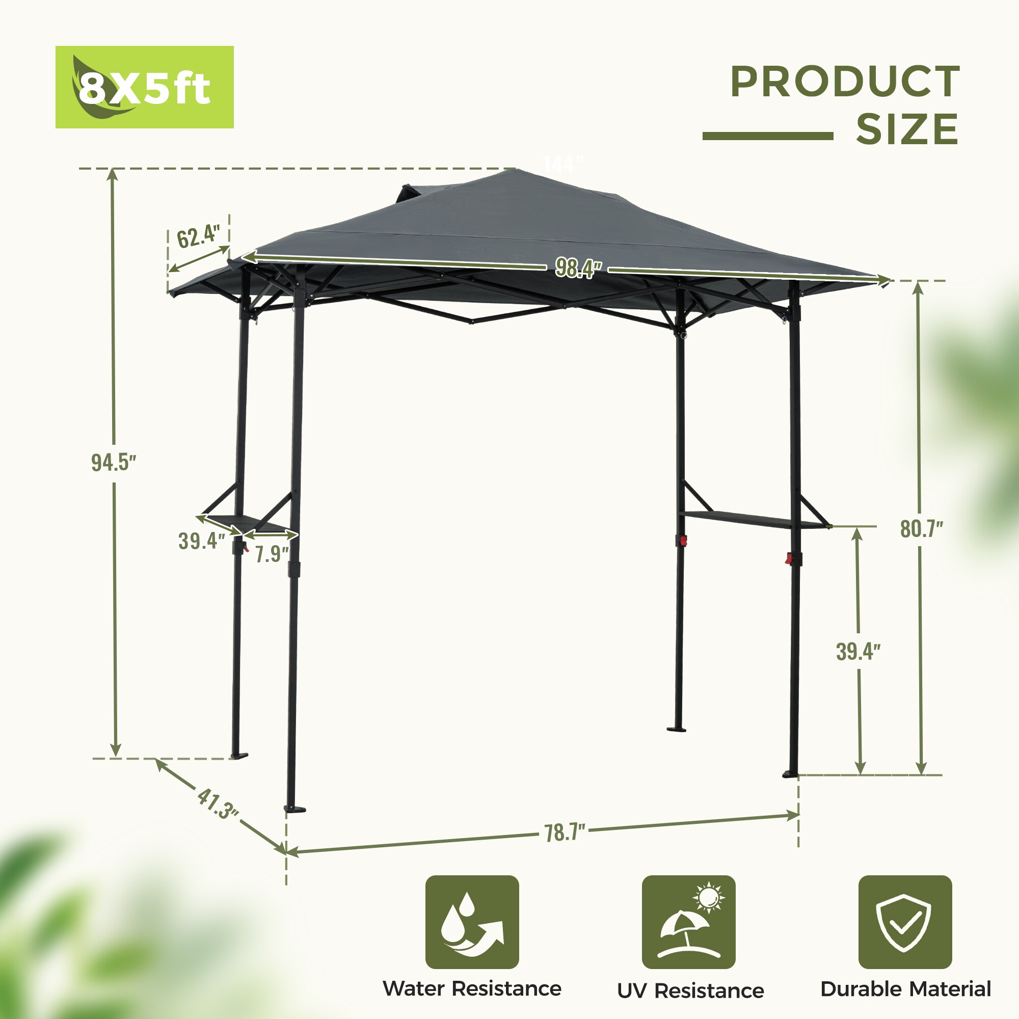 EL-ZPSKZD-58-H-WL3 Wood-Resin-Gazebos - View #4