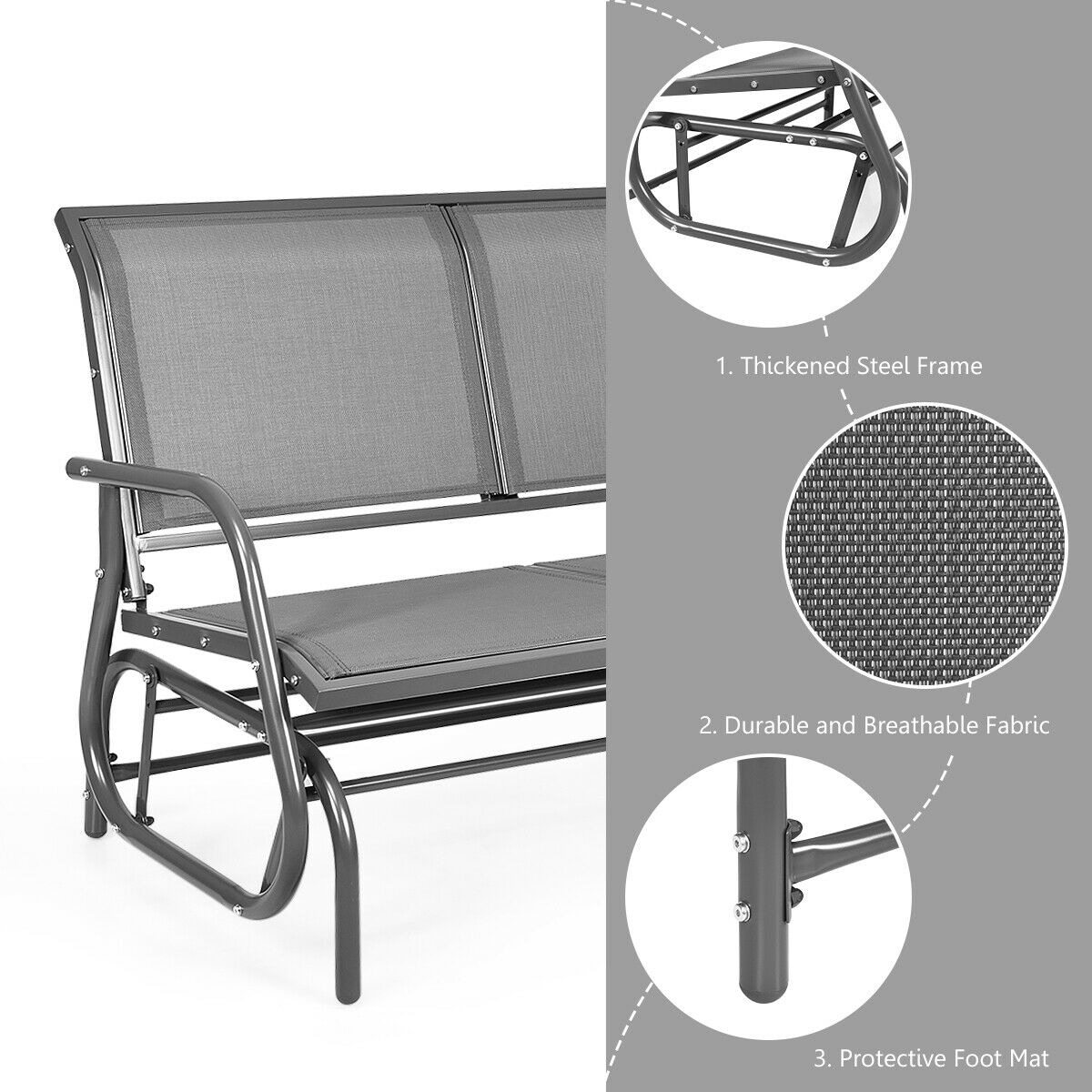 Forclover HYFAS52GR Patio-Chairs - View #5