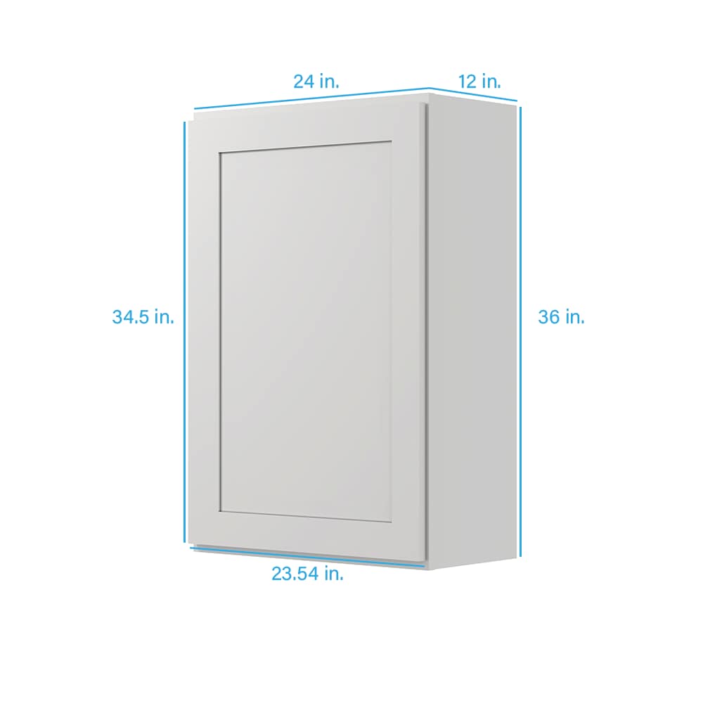 RELIABILT Fairplay 24-in W x 36-in H x 12-in D White Door Wall Ready To ...