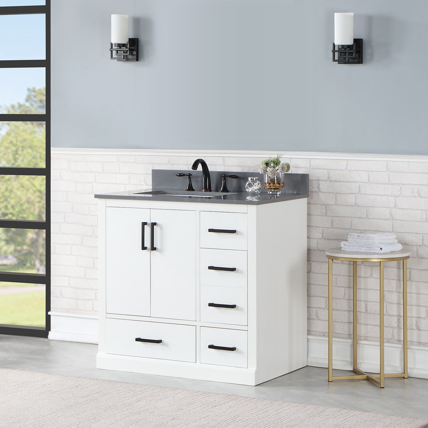 Altair 544036-WH-CG-NM Bath-Vanity-Combo - View #6