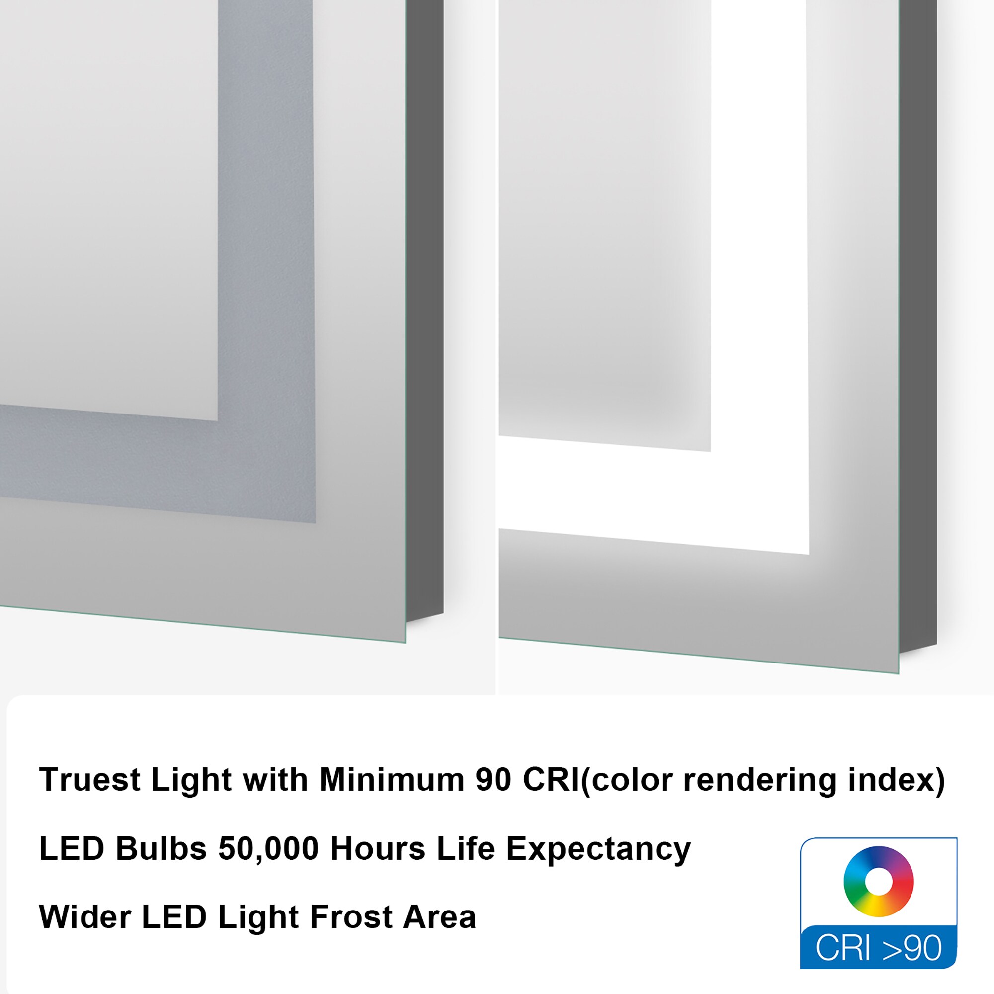 Forclover JSEX4024-BG1 Framed-Bath-Mirrors - View #11