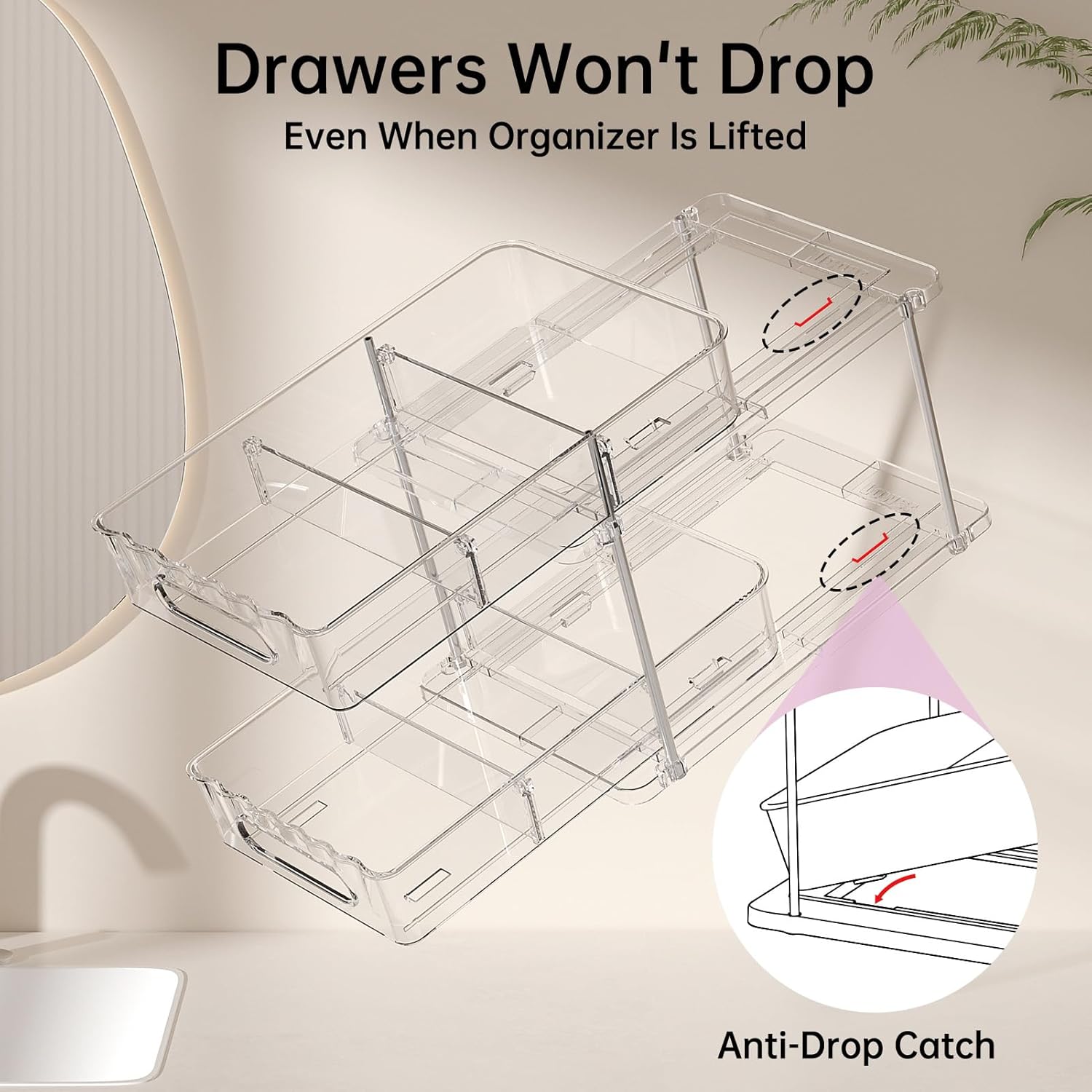 Delamu B0CP2FHWW4 Pull-Out-Cabinet-Baskets - View #4