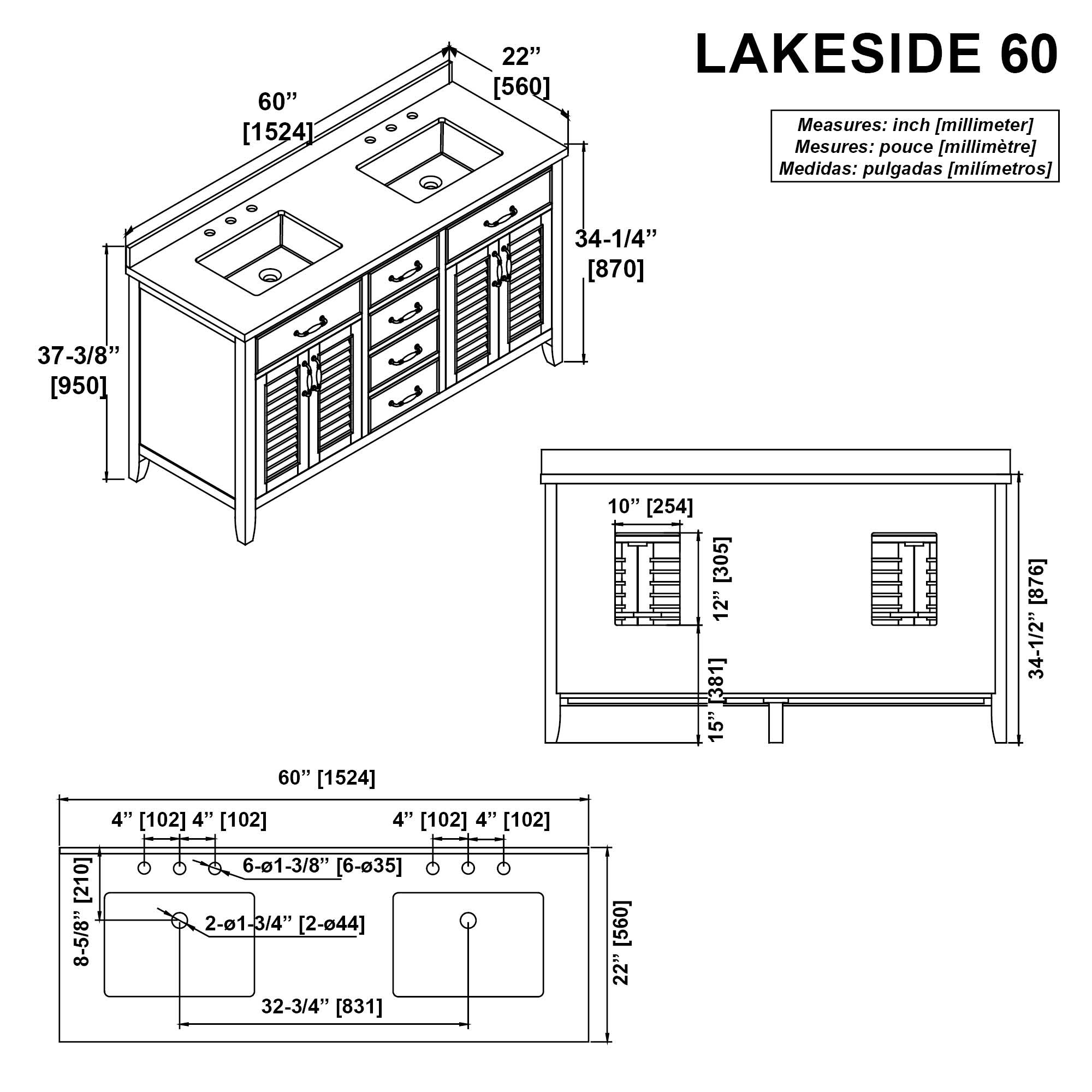 Martha Stewart 15VVA-LAKE60-070 Bath-Vanity-Combo - View #13
