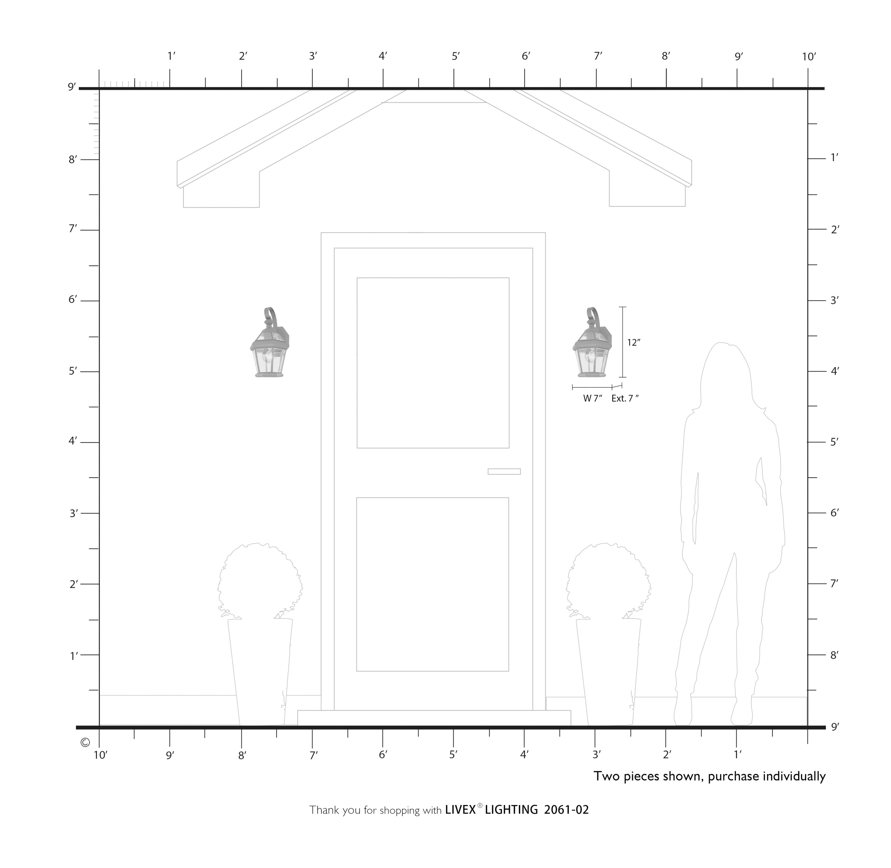 Livex Lighting 2061-02 Outdoor-Wall-Lighting - View #10
