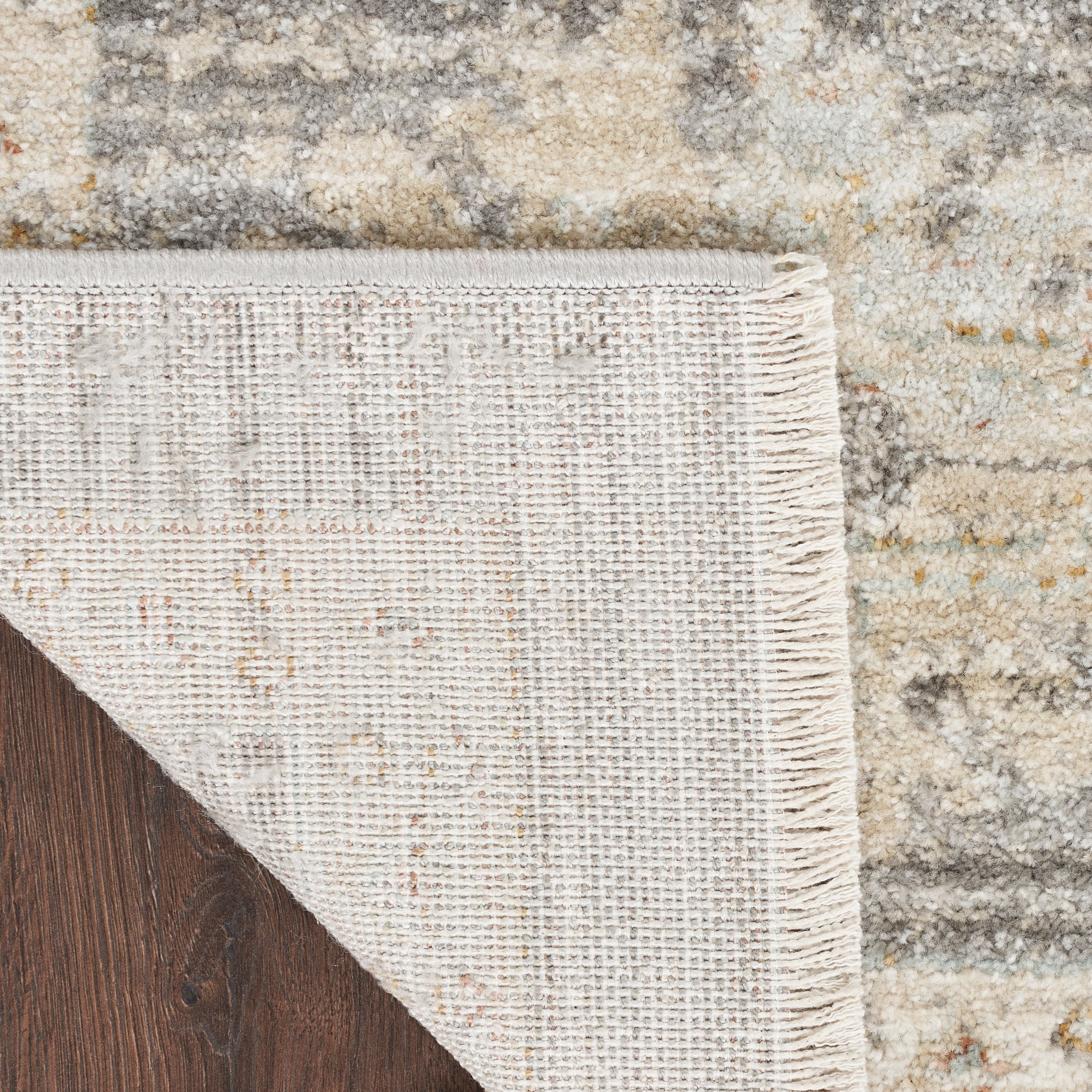 Gray 8' x 10' Vintage Synthetic Persian Area Rug