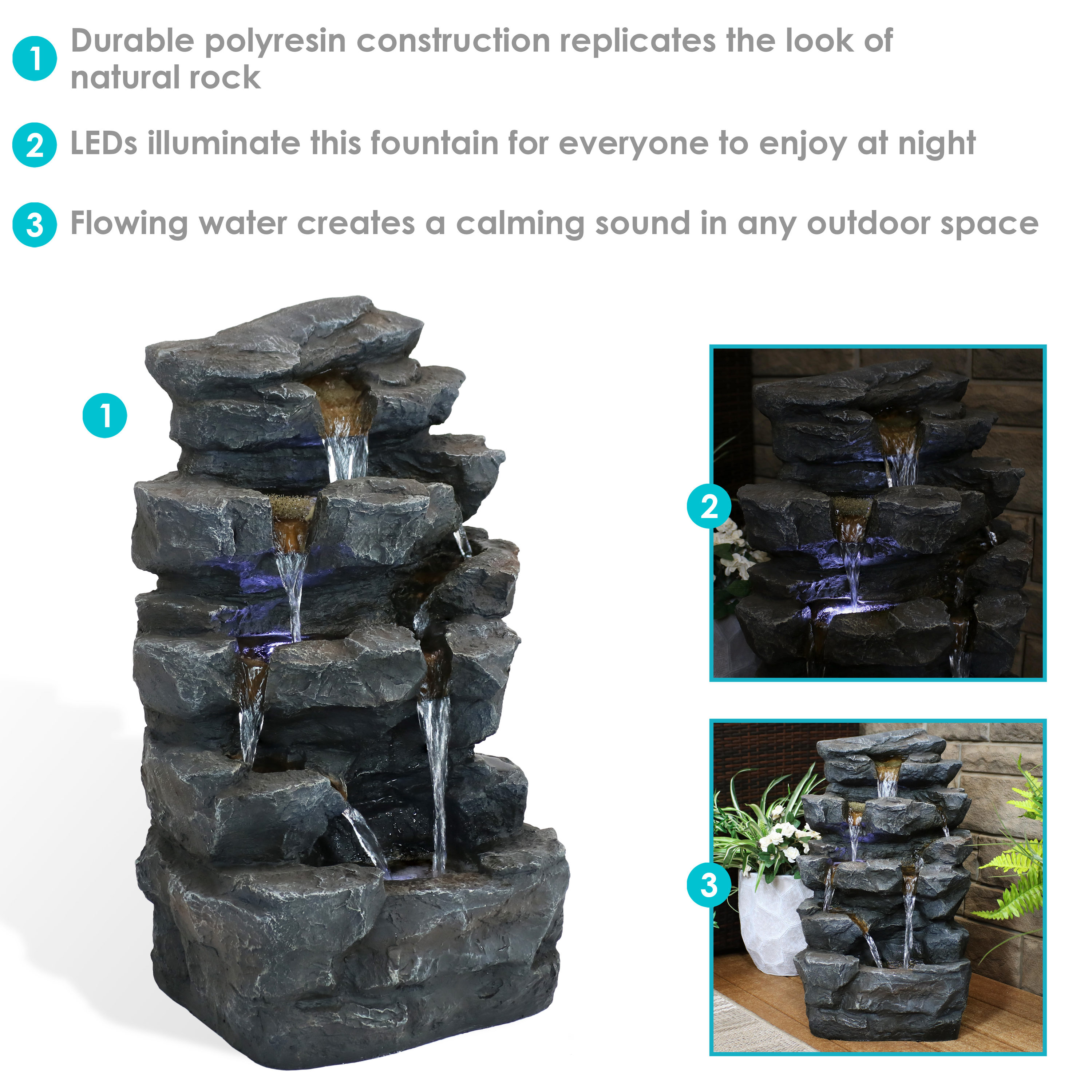 Sunnydaze Decor QC-236 Indoor-Fountains - View #9