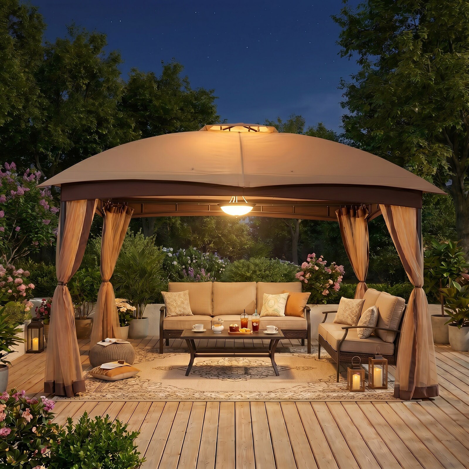 StarEcho GAZ007MK Wood-Resin-Gazebos - View #3