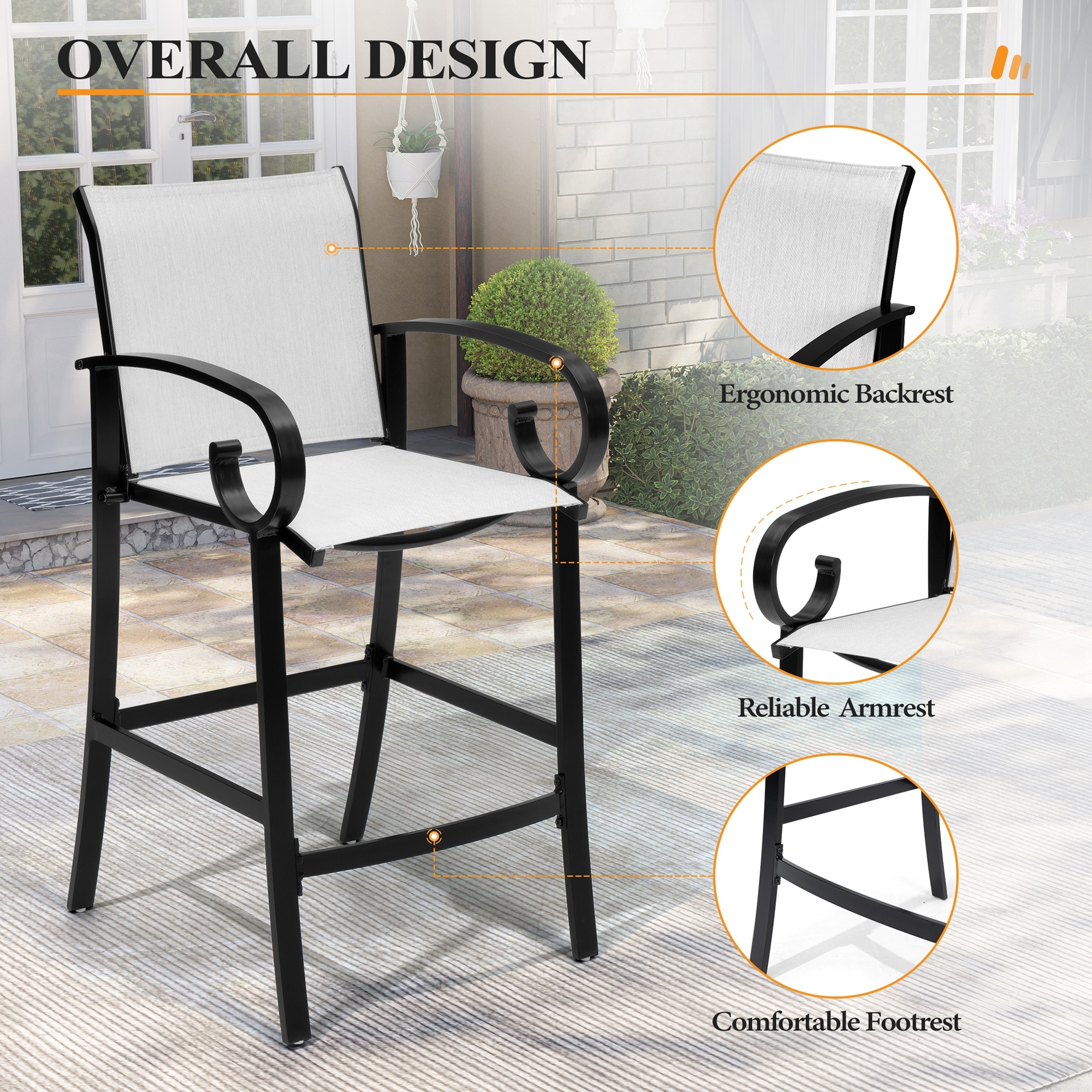 Crestlive Products CL-ST015OST-2 stools - View #6
