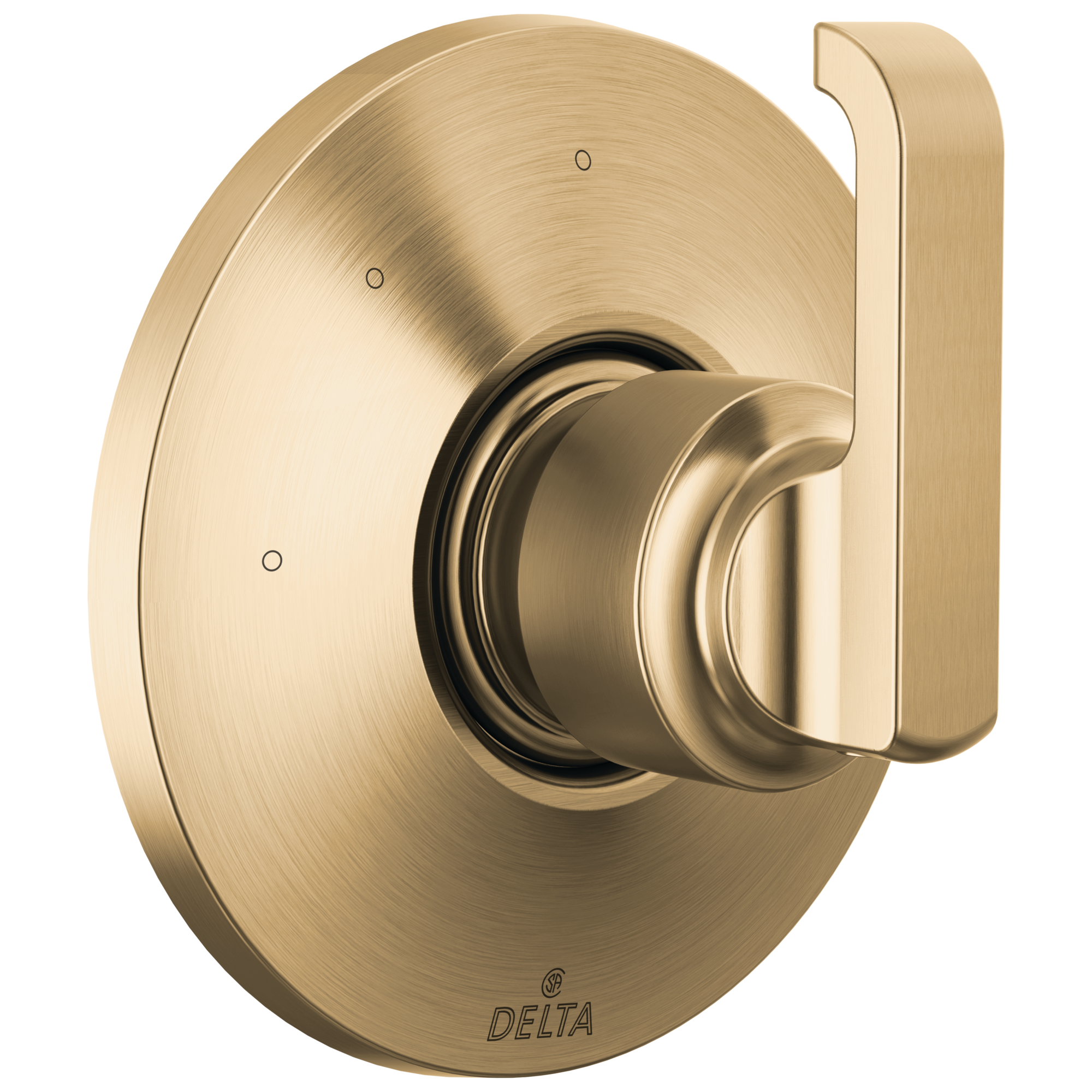 Delta T11889-CZ-PR Tetra Lumicoat Champagne Bronze 2.5-Inches Universal Bathtub/Shower Diverter 0.5-Inches -ID