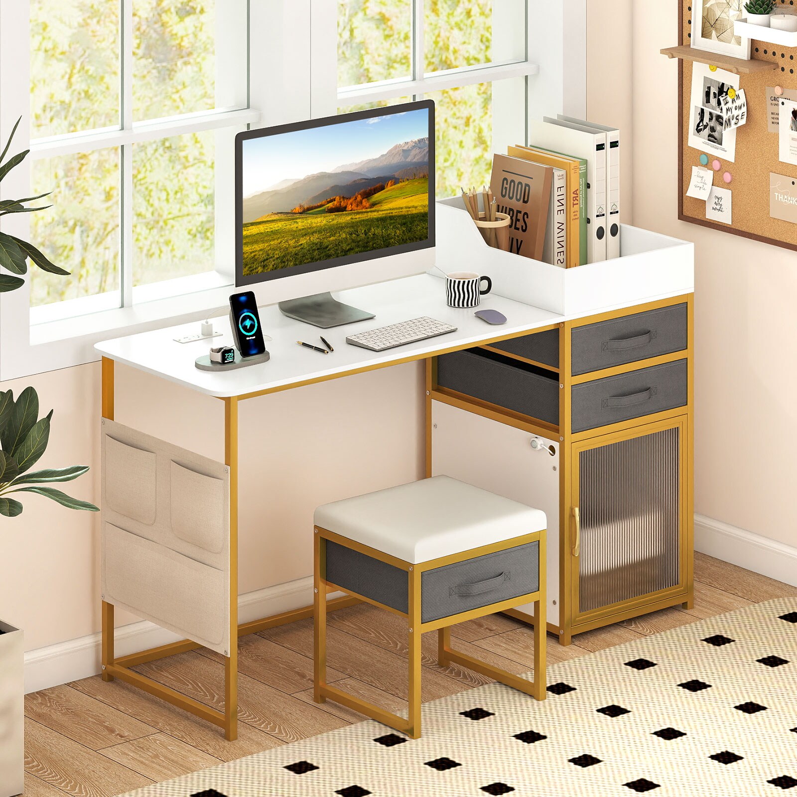Costway CSHY007101 Bedroom-Vanities - View #6