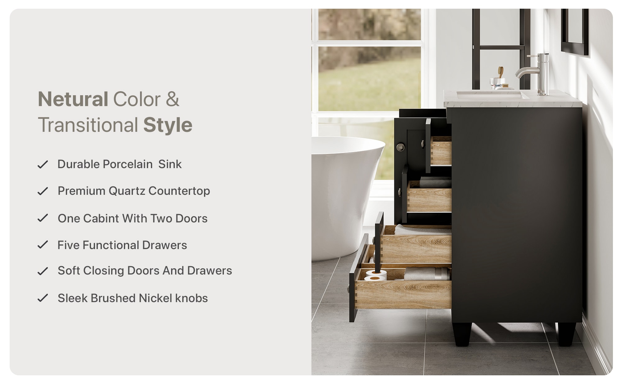 Eviva EVVN30-24X18ES-Q Bath-Vanity-Combo - View #9