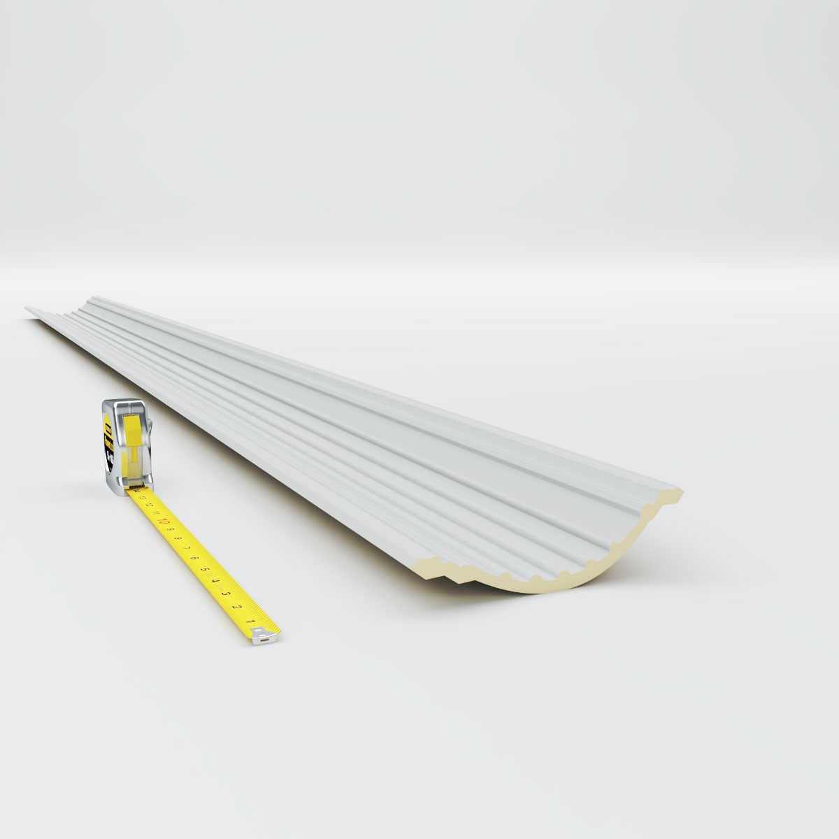 Foster Cove White Polyurethane Crown Moulding 94.5"