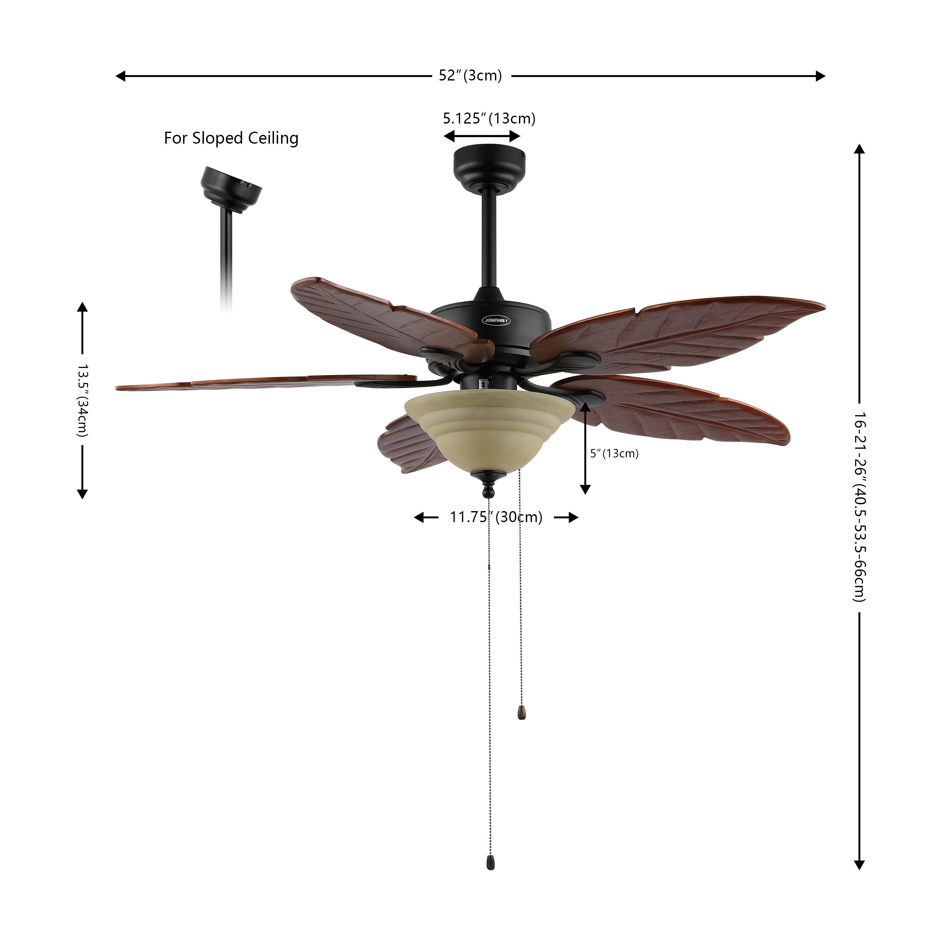 JONATHAN  Y JYL9720B Ceiling-Fans - View #4