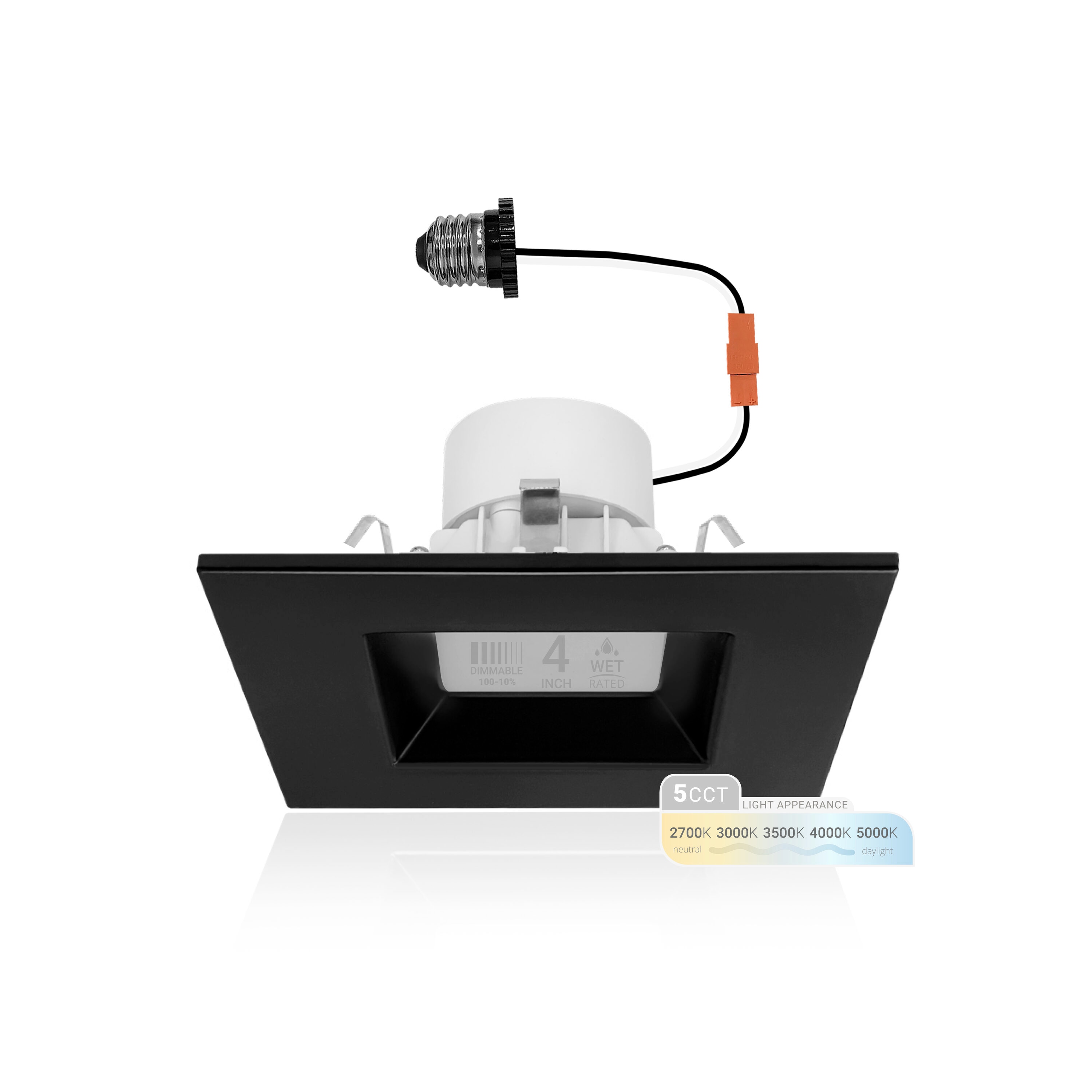 NUWATT SQ-C4-11W-5CCT-BLK12 Led-Retrofit-Downlight - View #2