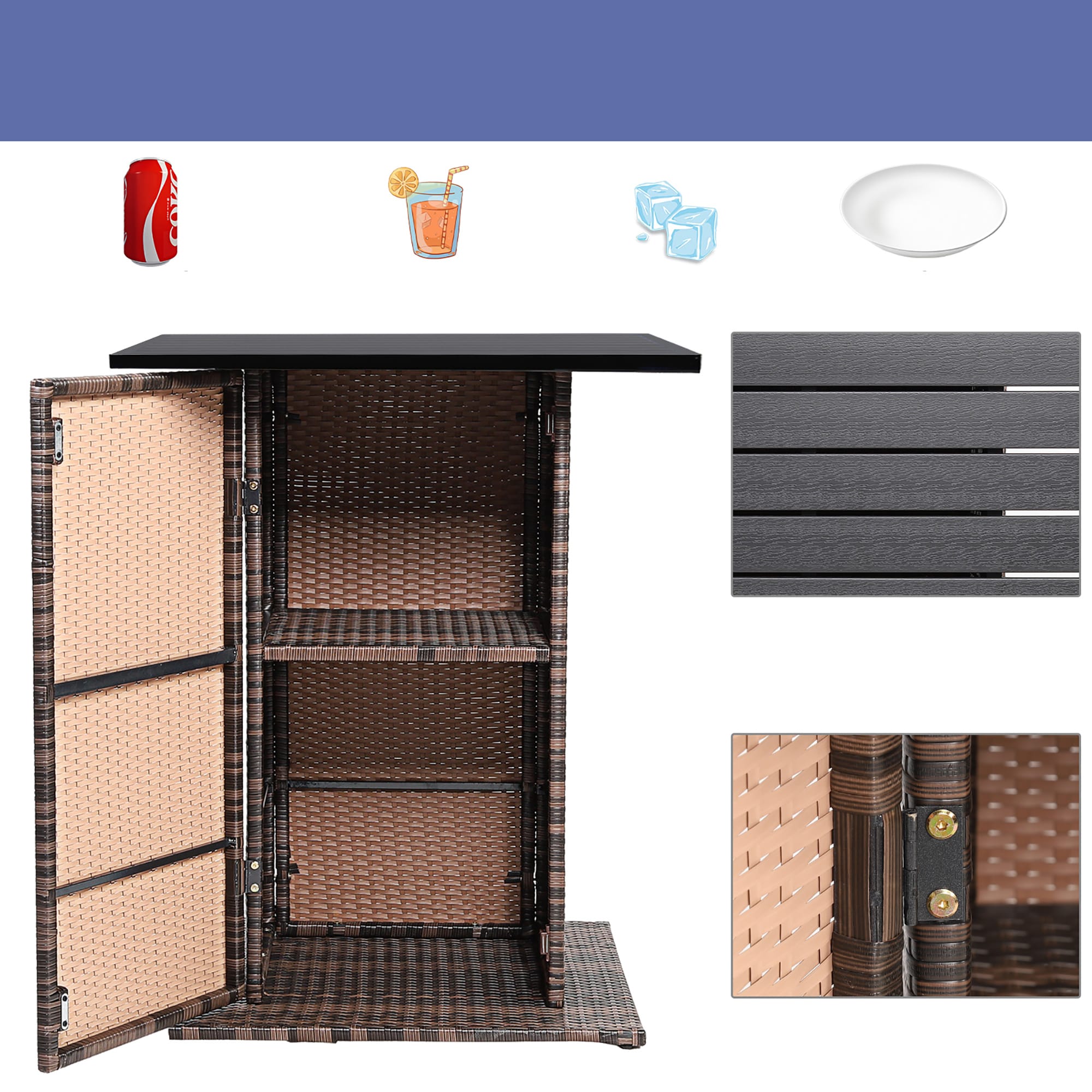 Costway HW68244NY+ Patio-Bars - View #4