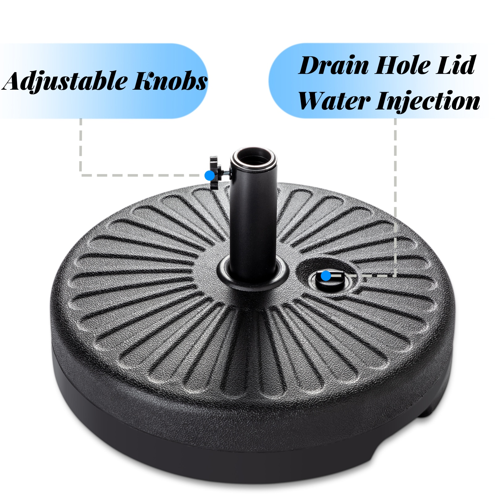 VOUA UXDZ-BK Umbrella-Bases - View #3