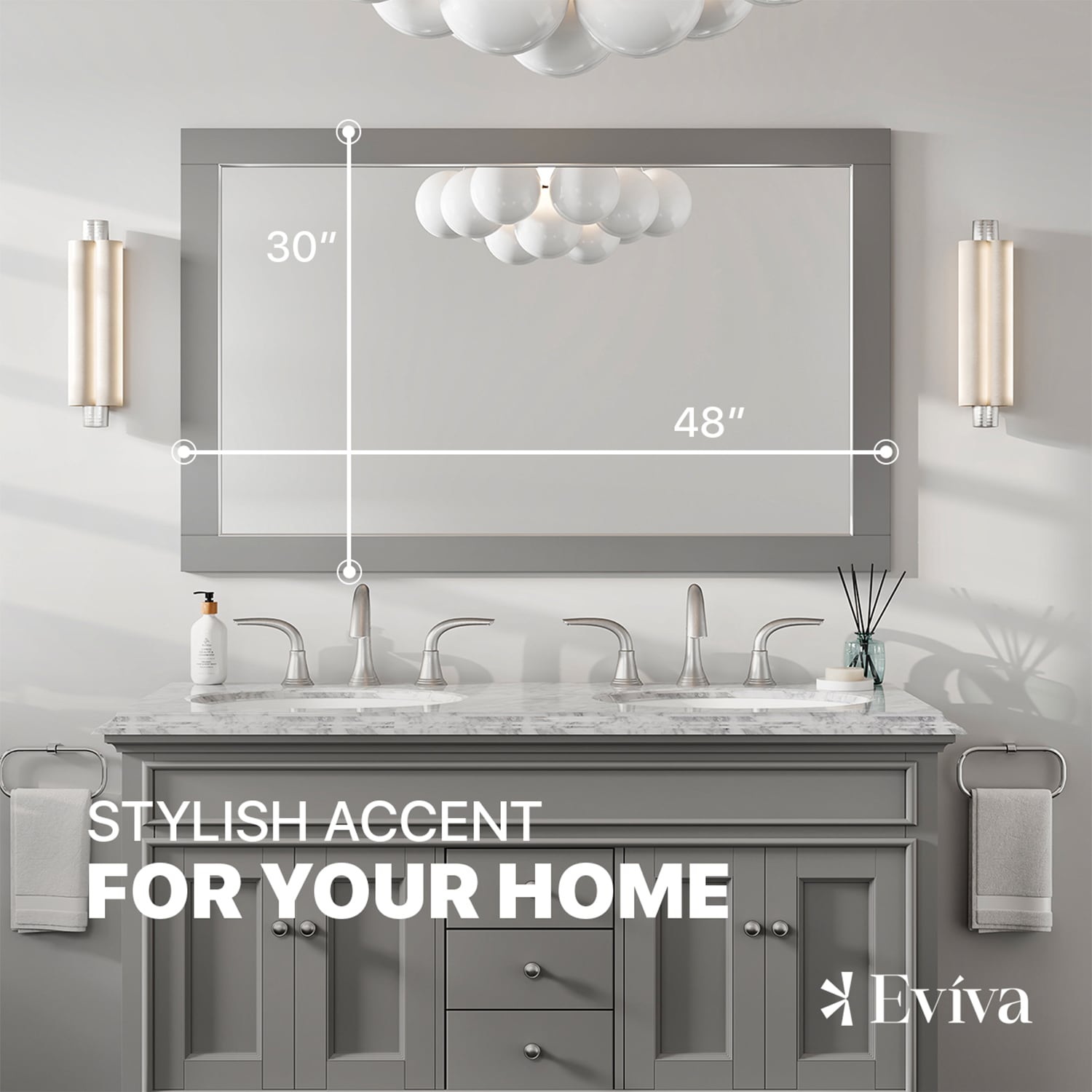Eviva EVMR412-48X30-GR Decor-Mirrors - View #2