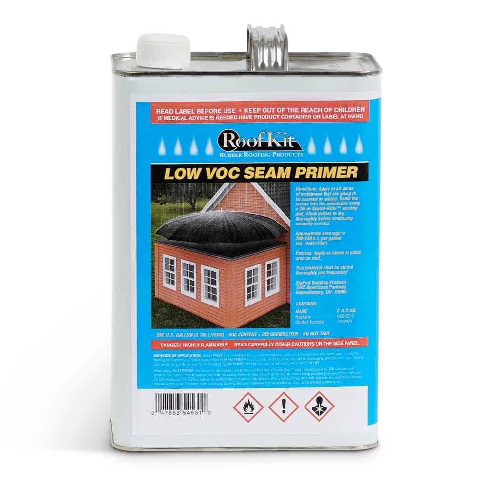 Roofkit Roofing Products Primer 128 Fl Oz Clear Roof Seam Primer In The Roof Adhesives 