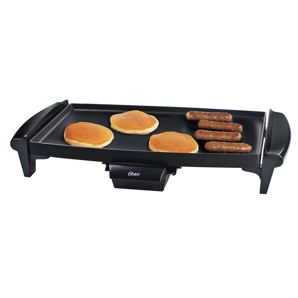 Chicken Electric Griddle for Pancakes Sold by IVY Eggs 1200W, Black 10x21 Nonstick Electric Griddle Handmade Stone-Derived Steaks Bacon Vegetable Sausages 