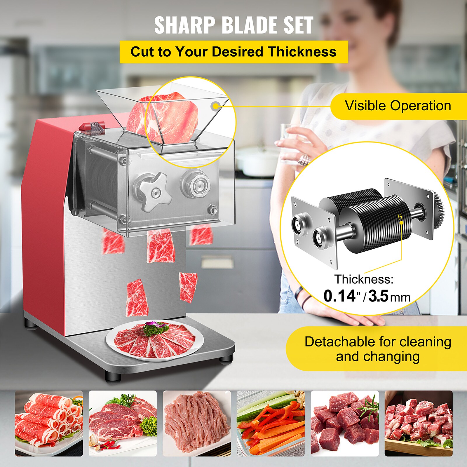 Professional Series 1-Speed Stainless Steel Residential Food Slicer in the Food  Slicers department at