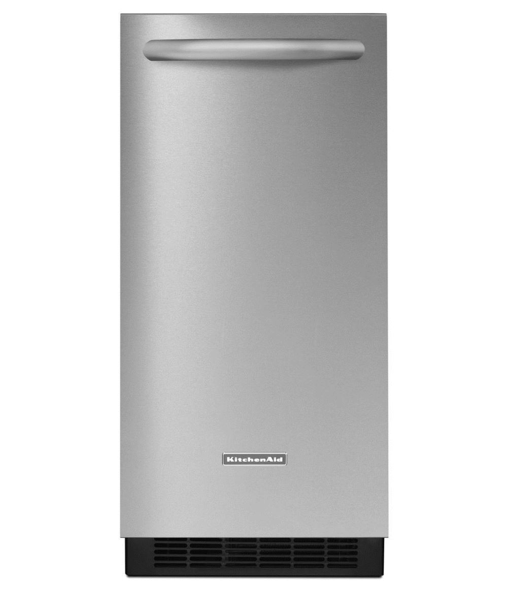 KitchenAid 50-lb Swing Door Freestanding/Built-In Ice Maker (Stainless  Steel) at