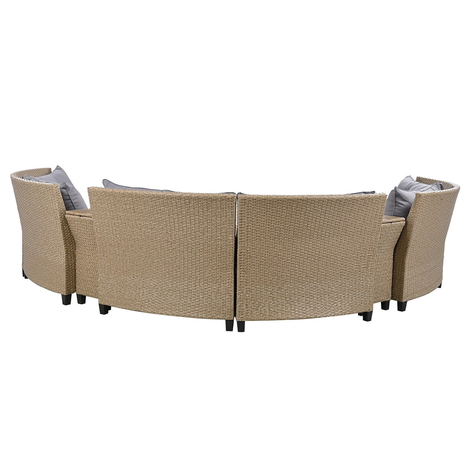 SINOFURN SYA020346GY Patio-Sofas-Daybeds - View #2
