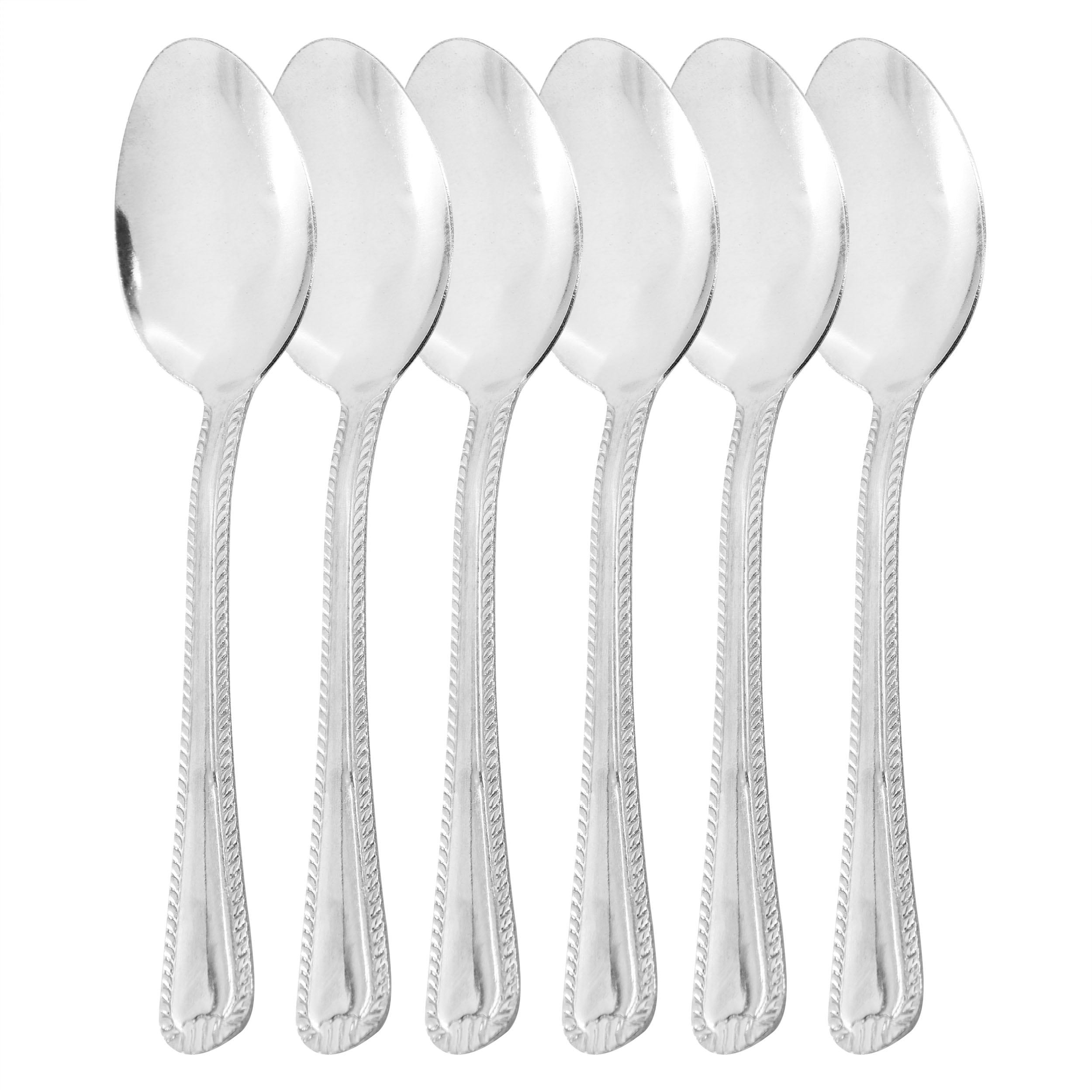 Gibson Home Tustin 6 Piece Stainless Steel Teaspoon Flatware Set in Silver #962121871M