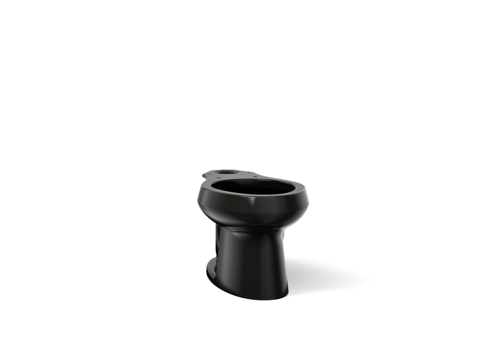 KOHLER 4198-7 Wellworth Black Black Elongated Standard height Toilet Bowl 12-in Rough-In
