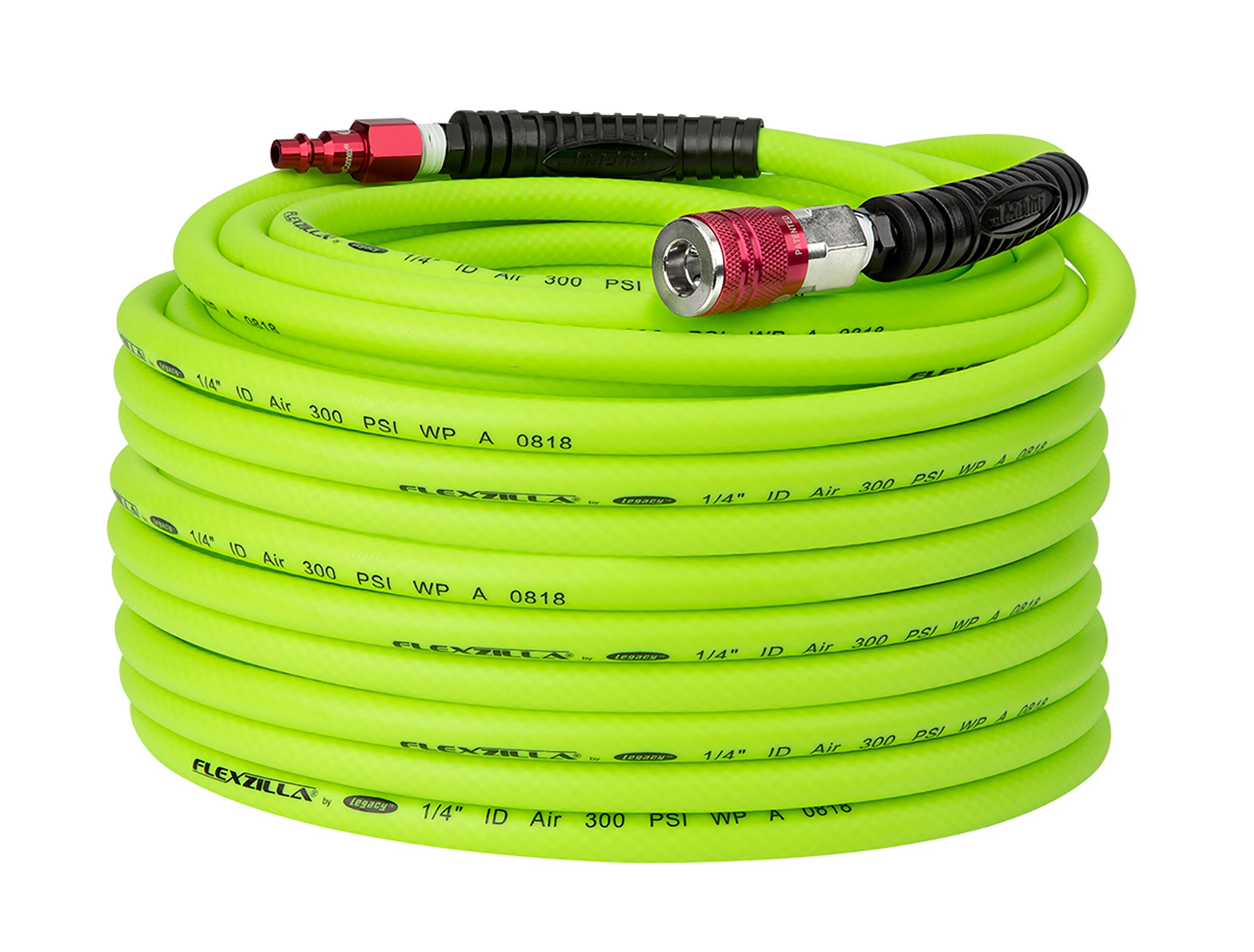 Flexzilla Air Hose, 3/8-in x 100-ft, 1/4-in Mnpt Fittings in the Air