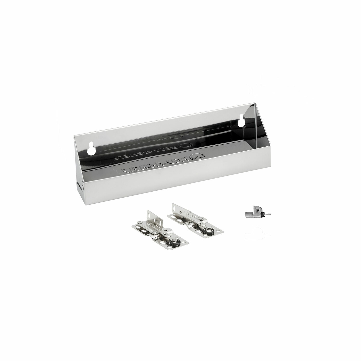 Rev-A-Shelf 397705 10-Inches W x 3-Inches H x 2.63-Inches D Cabinet-mount Silver Stainless steel Soft Close Tip-out Tip-out tray