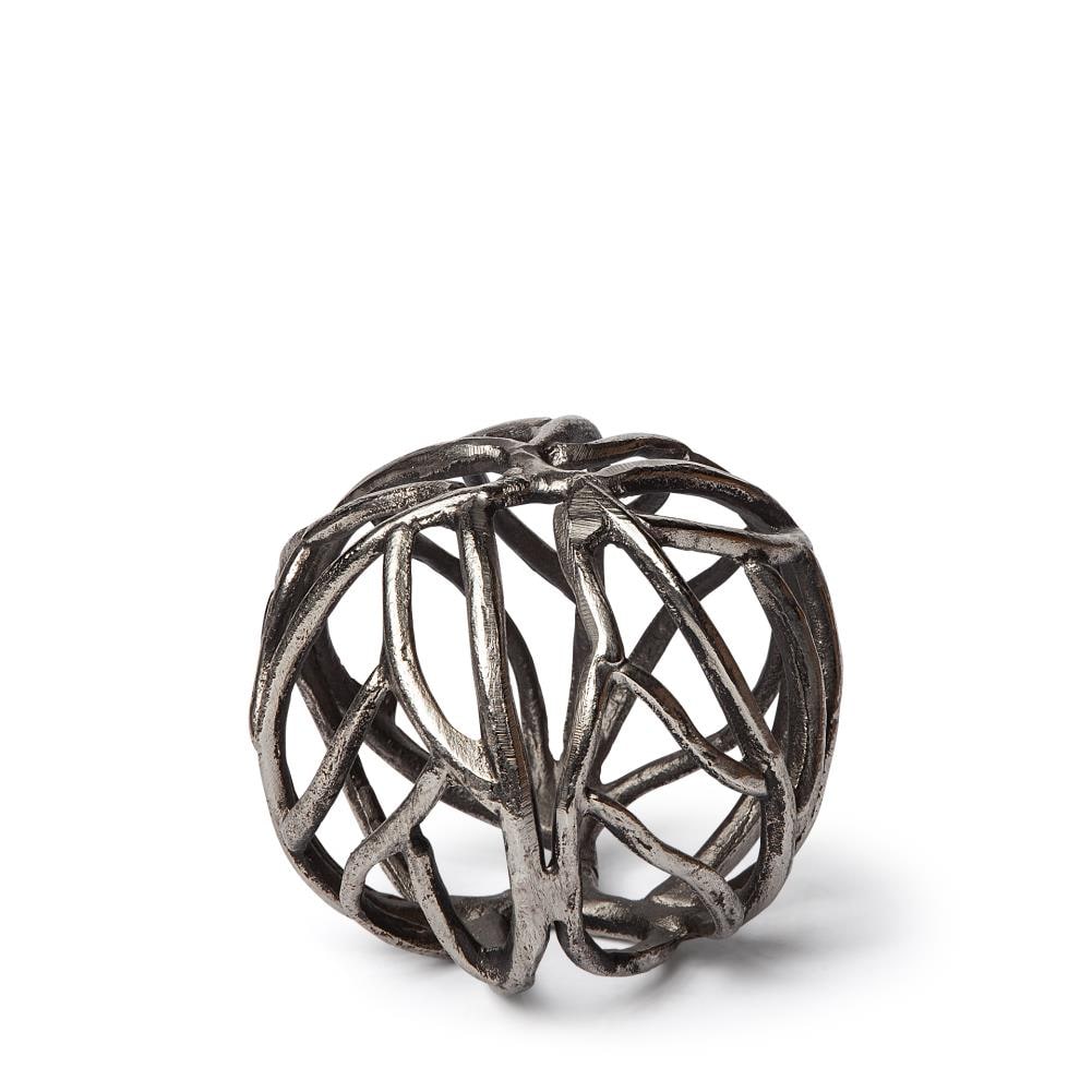 Mercana 68411 Silver Metal Modern Decorative globe