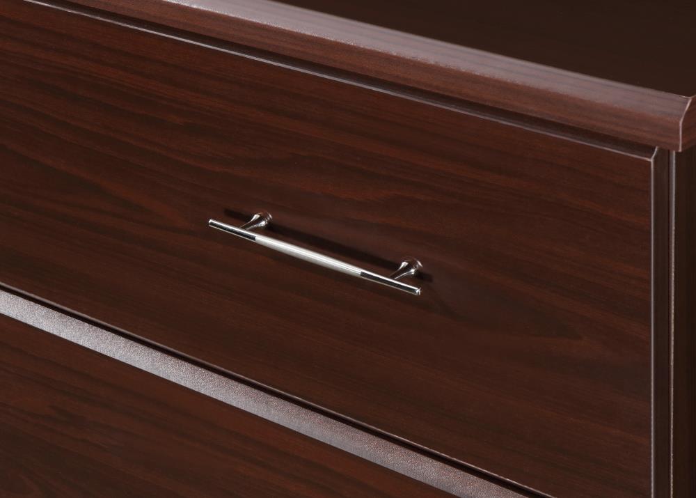 Espresso Double Dresser with Six Drawers