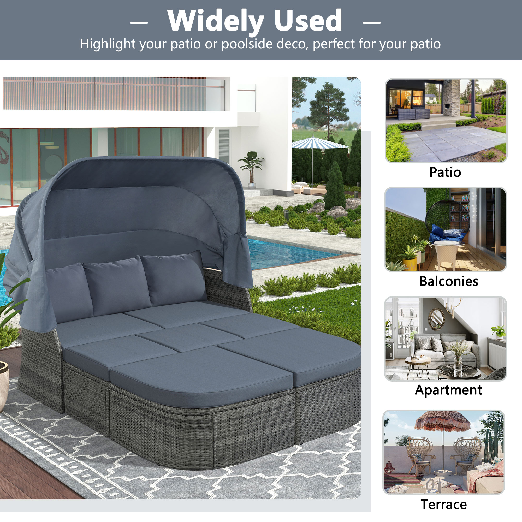 Runesay DABED-04 Patio-Sofas-Daybeds - View #7
