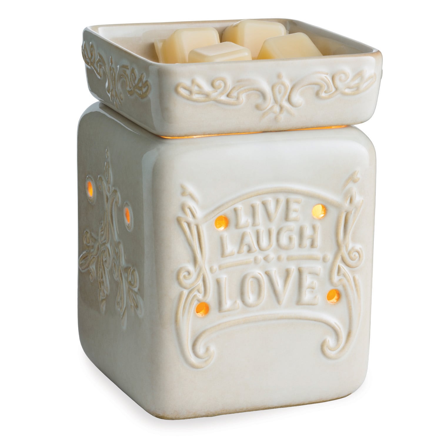 Candle Warmers Etc 2-In-1 Classic Warmer Lattice - Ceramic Wax