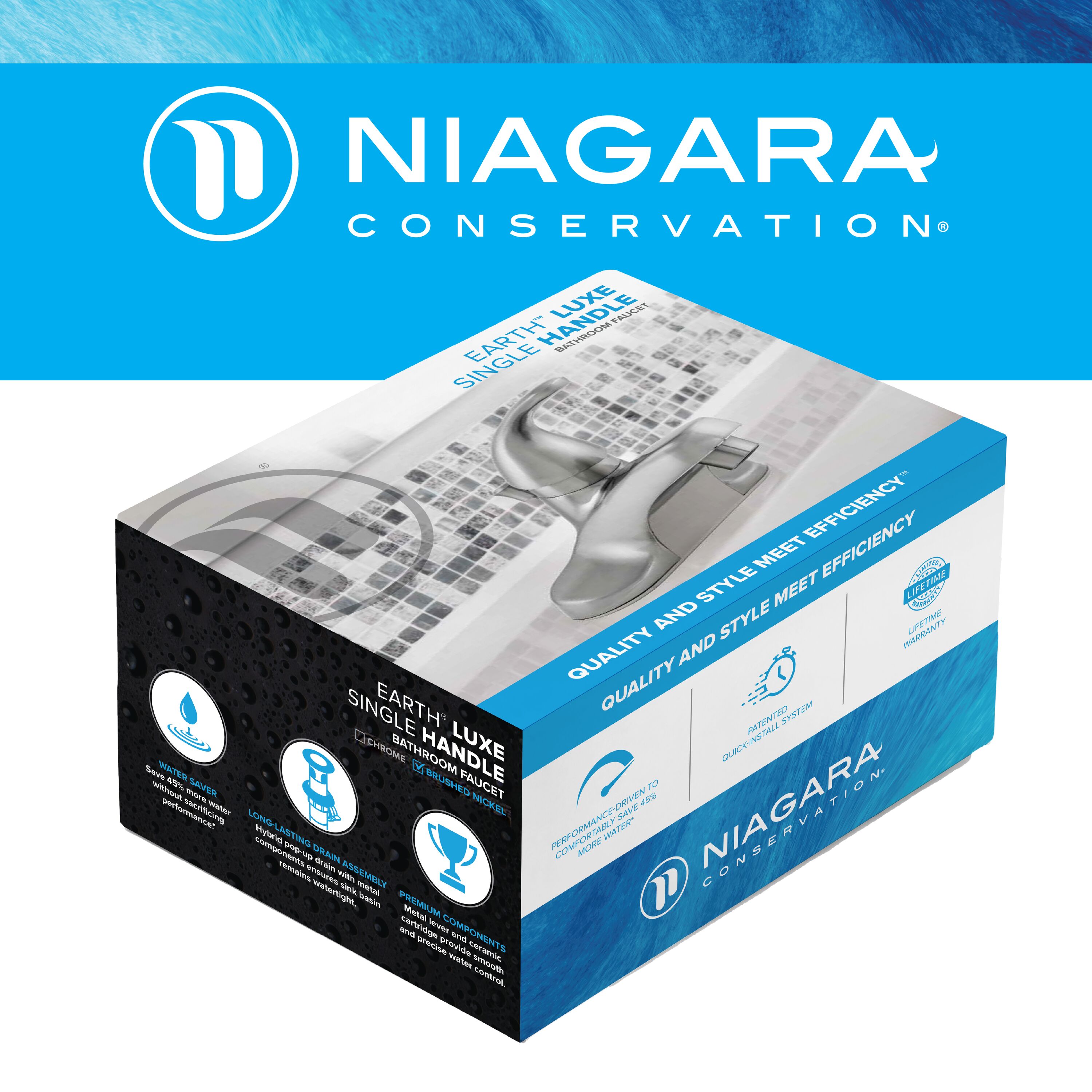 Niagara Conservation N-SLSA-LF12-BN-50-US Lavatory-Faucets - View #2