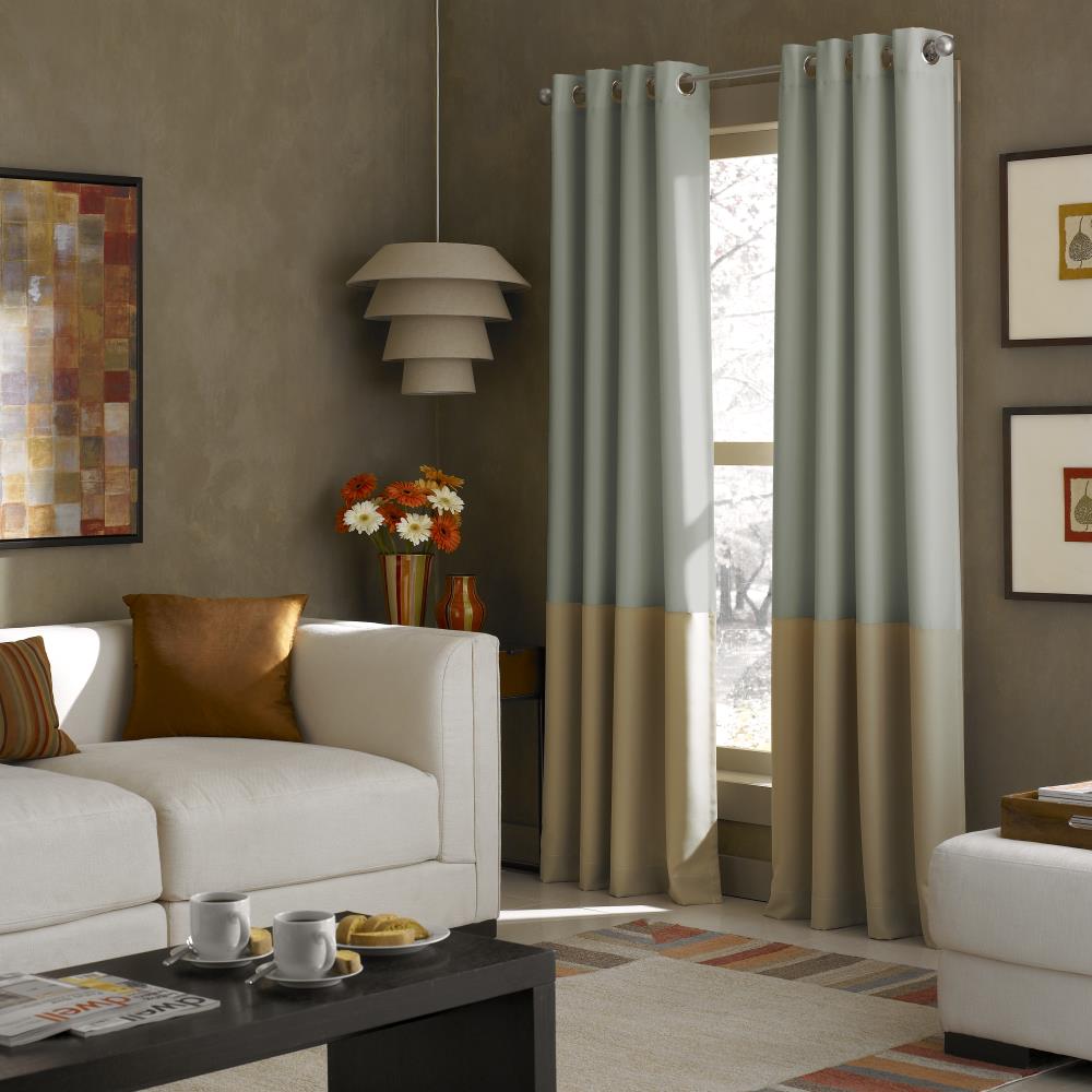 CHF 1Q803708PC 108-in Peacock Blackout Standard Lined Grommet Single Curtain Panel