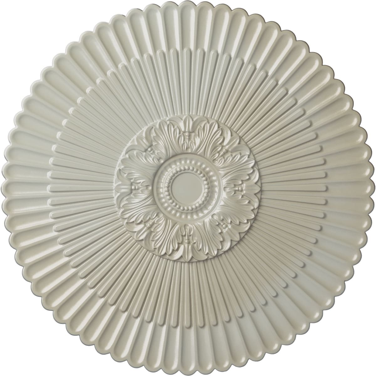 Ekena Millwork CM41NEFBS Nexus 41-in W x 41-in L Painted Flash Blue Polyurethane Whole Ceiling Medallion