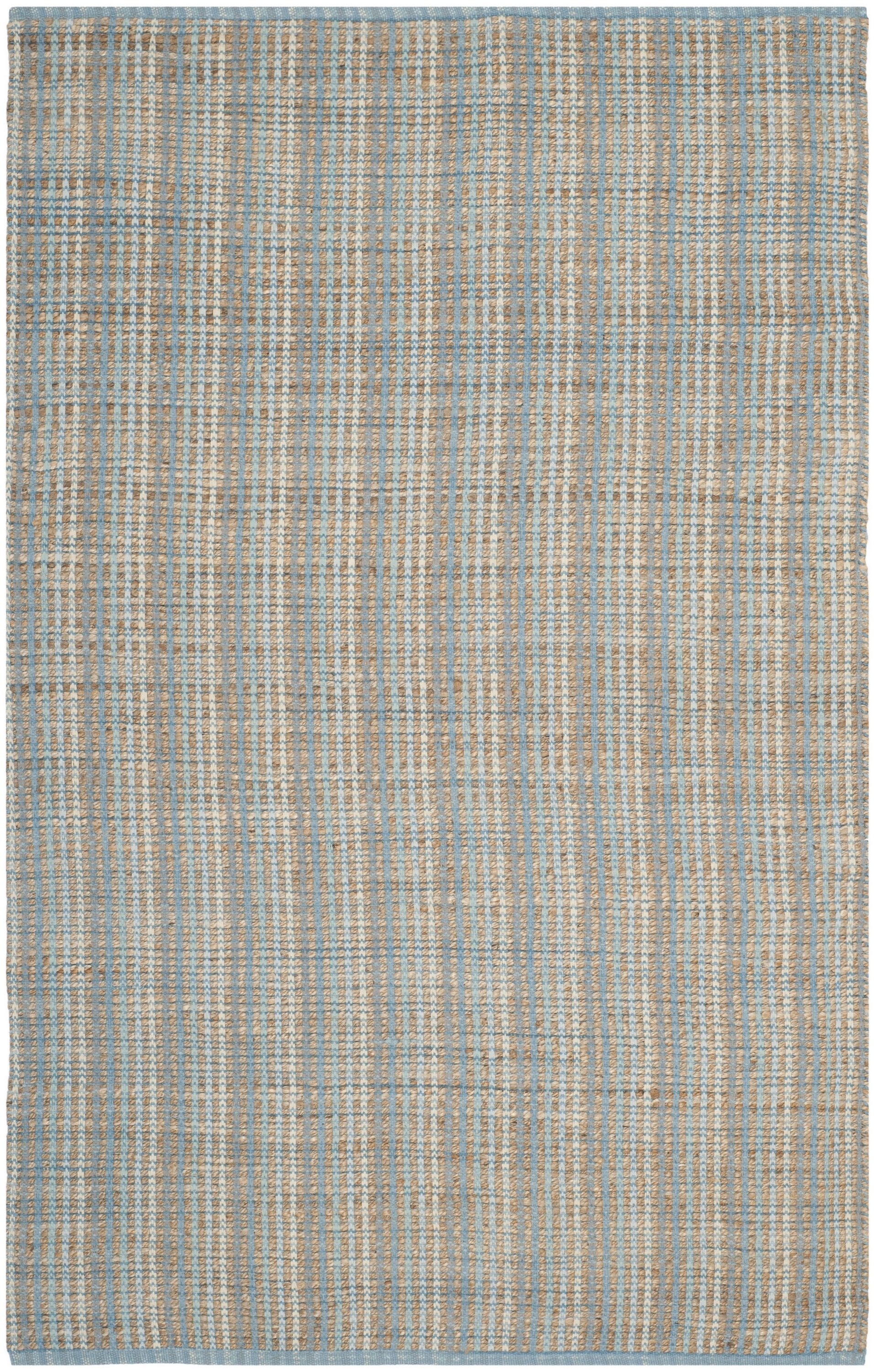 Safavieh CAP831B-4 Cape Cod Stoke 4 x 6 (ft) Jute Gray Rectangular Indoor Stripe Coastal Area rug