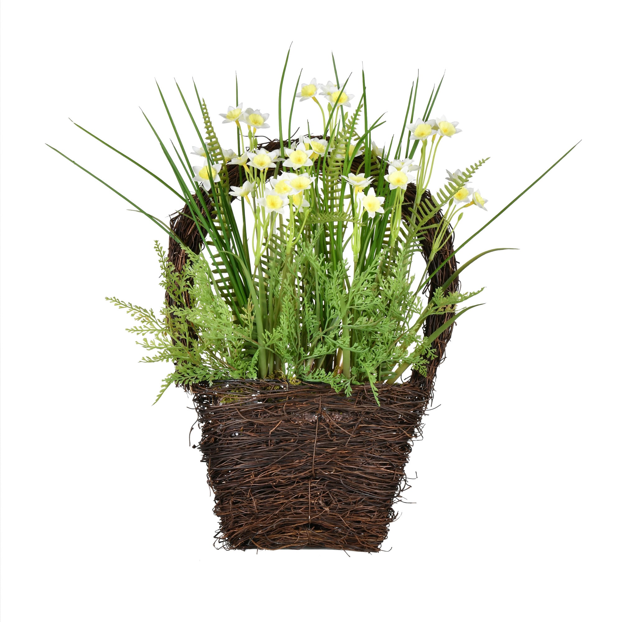 Vickerman FJ190818 18-Inches Green Indoor Desktop Mixed greenery Artificial flower