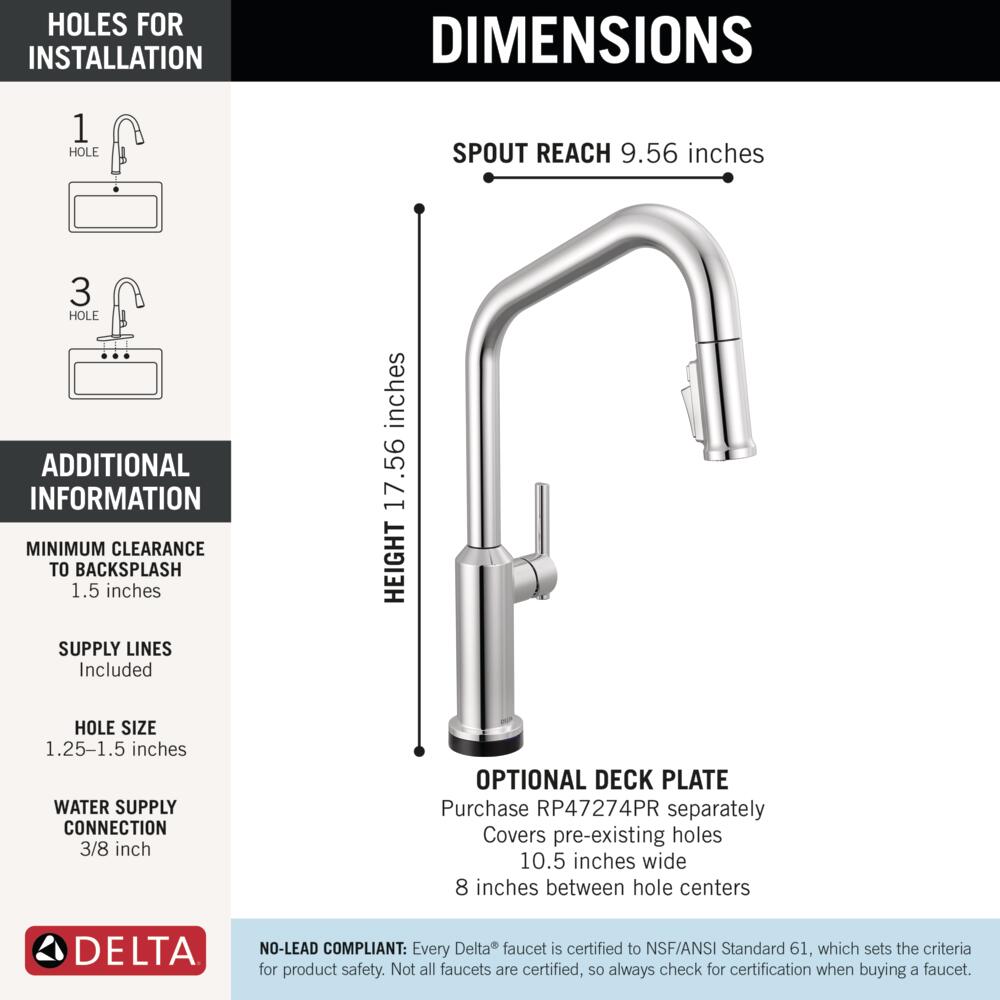 Delta 9085TL-PR-DST Kitchen-Faucets - View #6