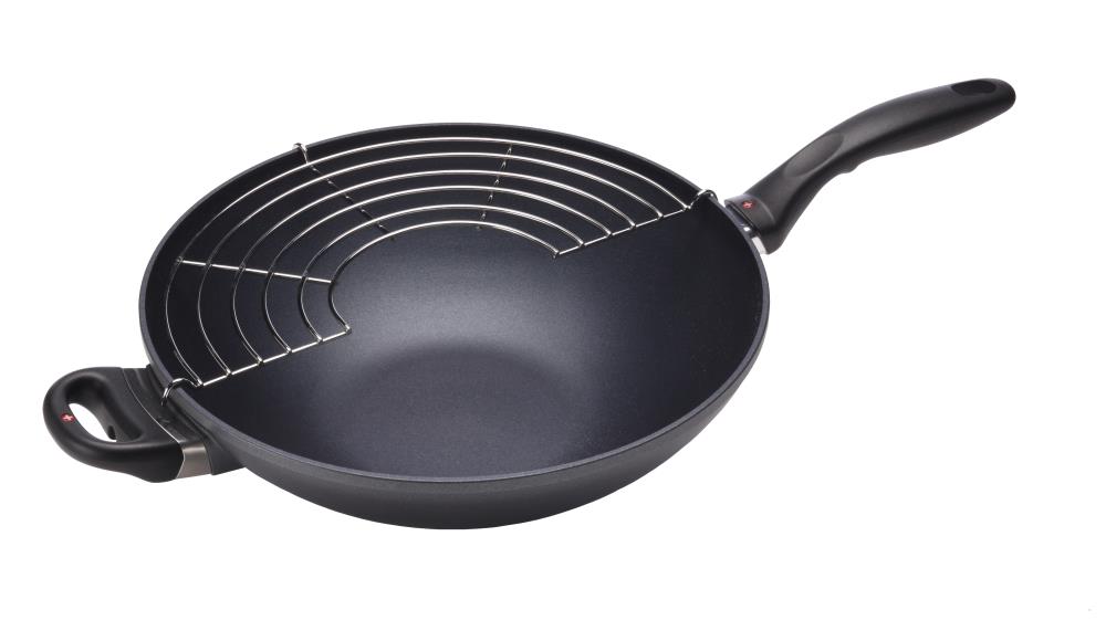 Swiss Diamond Induction Nonstick Wok with Lid - 12.5