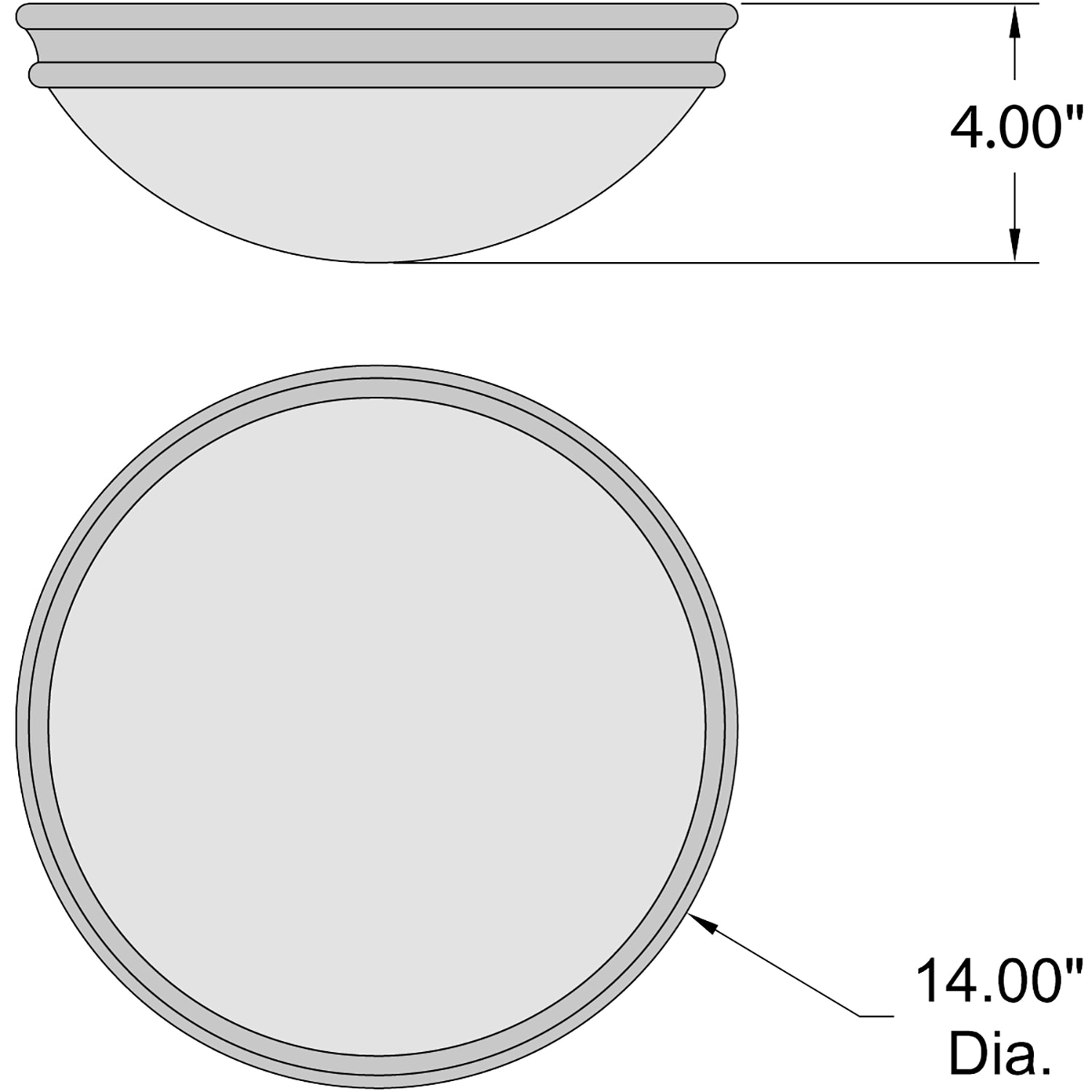 Access Lighting 20726LEDD-BS/OPL flushmounts - View #2